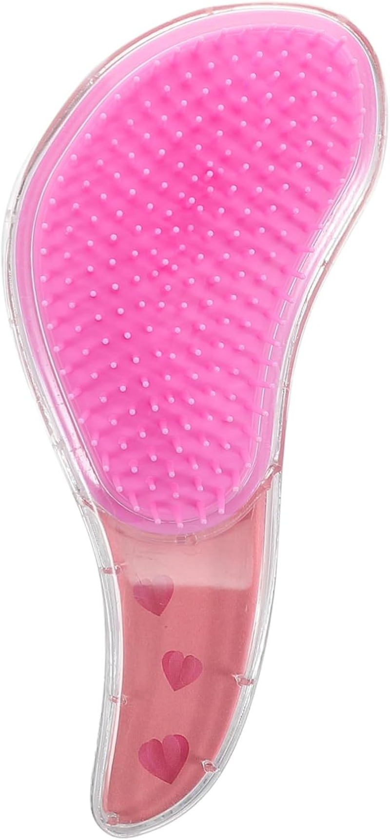 Anneome Cartoon Portable Soft Ruler Comb No Tangling Wet Dry Hair Brush for Little Girls Teens Travel-Friendly Hair Detangler Cute Decorative Design