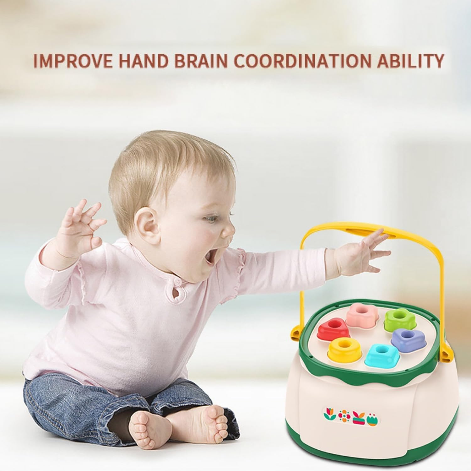 Montessori Sensory Toddler Toys Toy for 1 Year Old Boys Girls Birthday Gifts 1St One First Birthday 1 Year Old Girl Boy, Educational Learning Toy for 1-2 Year Old Fine Motor Skills (Color) image number 1