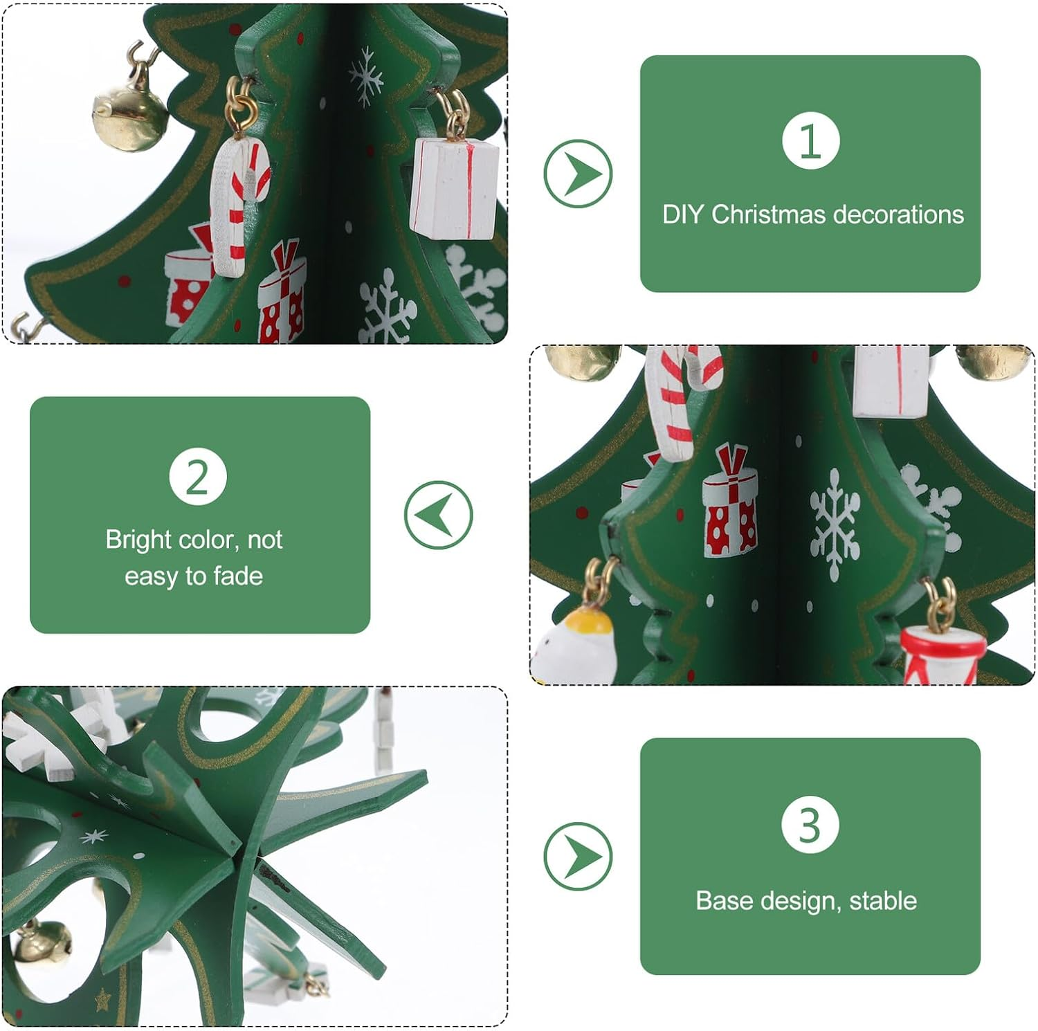 Creative Mini Xmas Tree Ornament Tabletop Christmas Tree Decoration for Home Office and Festive Displays Holiday and Window Decor image number 1