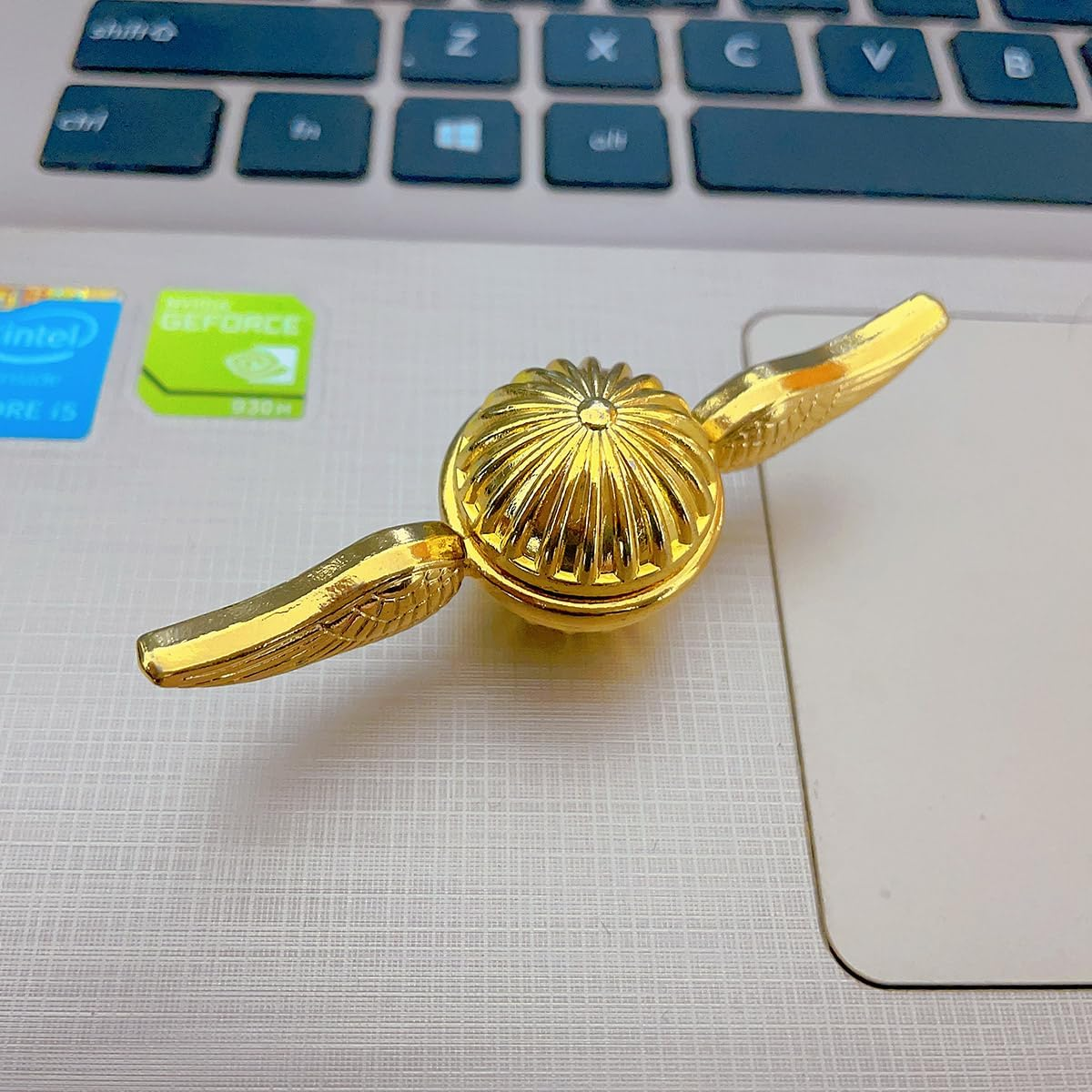 Metal Fidget Spinner, Magic Orb Hand Finger Spinner, Gold Fidget Spinner Stress Relief anti Anxiety Desk Decoration Gifts Party Favors for Adults image number 4