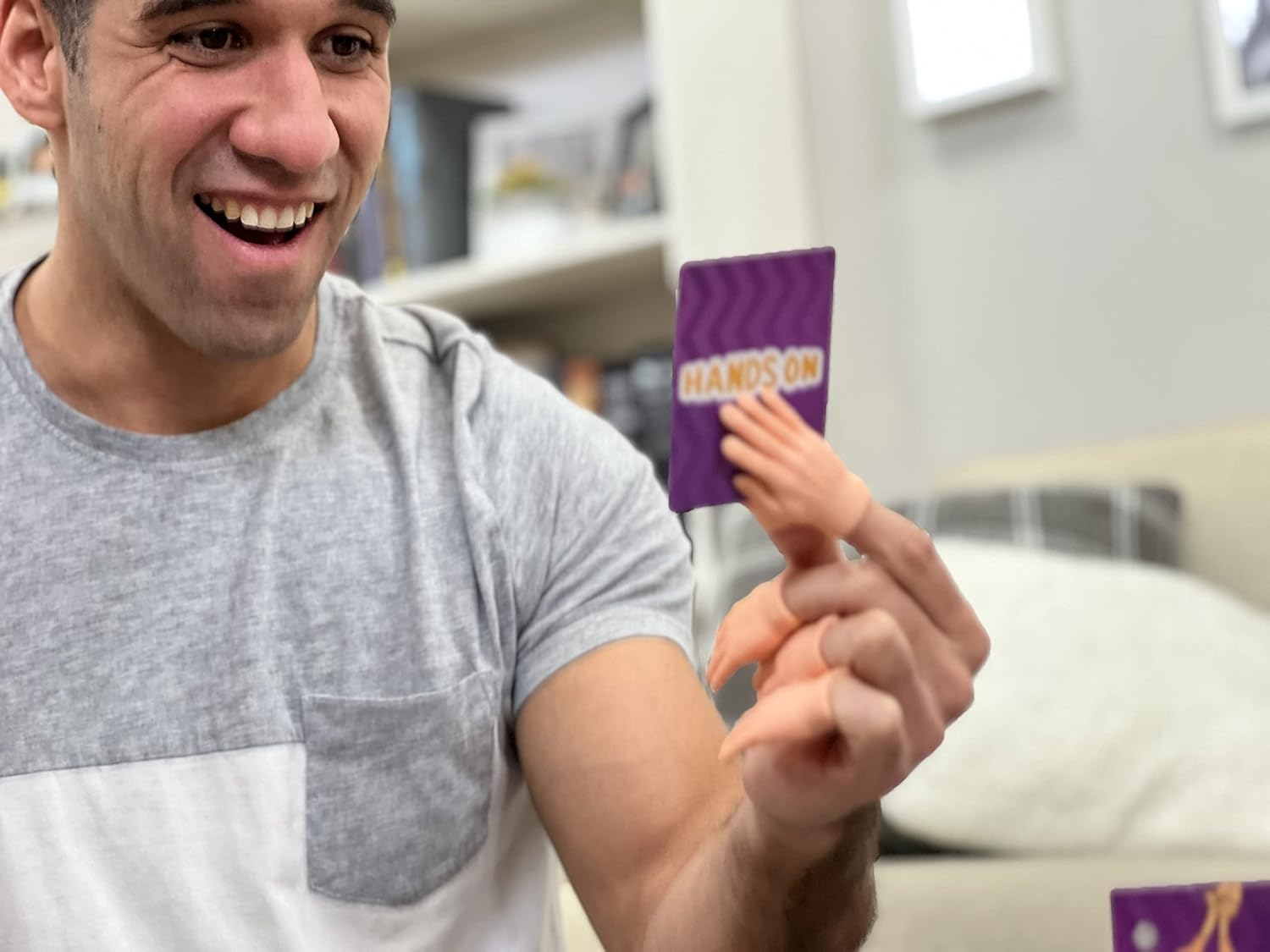 DR DINGUS Hands on Challenge Game - Includes Finger Hand and Feet Puppets - Hilarious Fun with Friend and Family image number 6