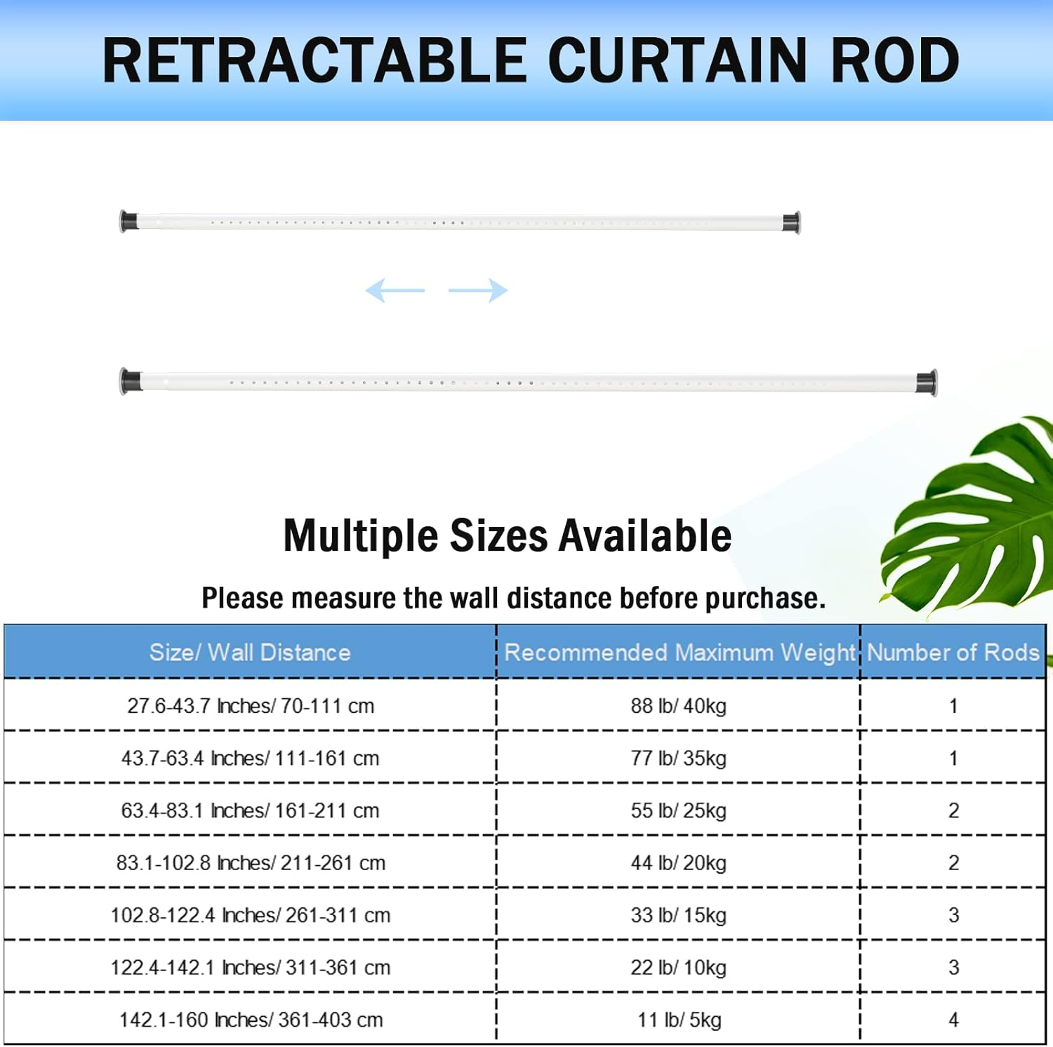 Oxdigi Tension Shower Curtain Rod, Short Small No Drilling Adjustable Window Curtain Rod for Bathroom, Indoor Decor image number 6