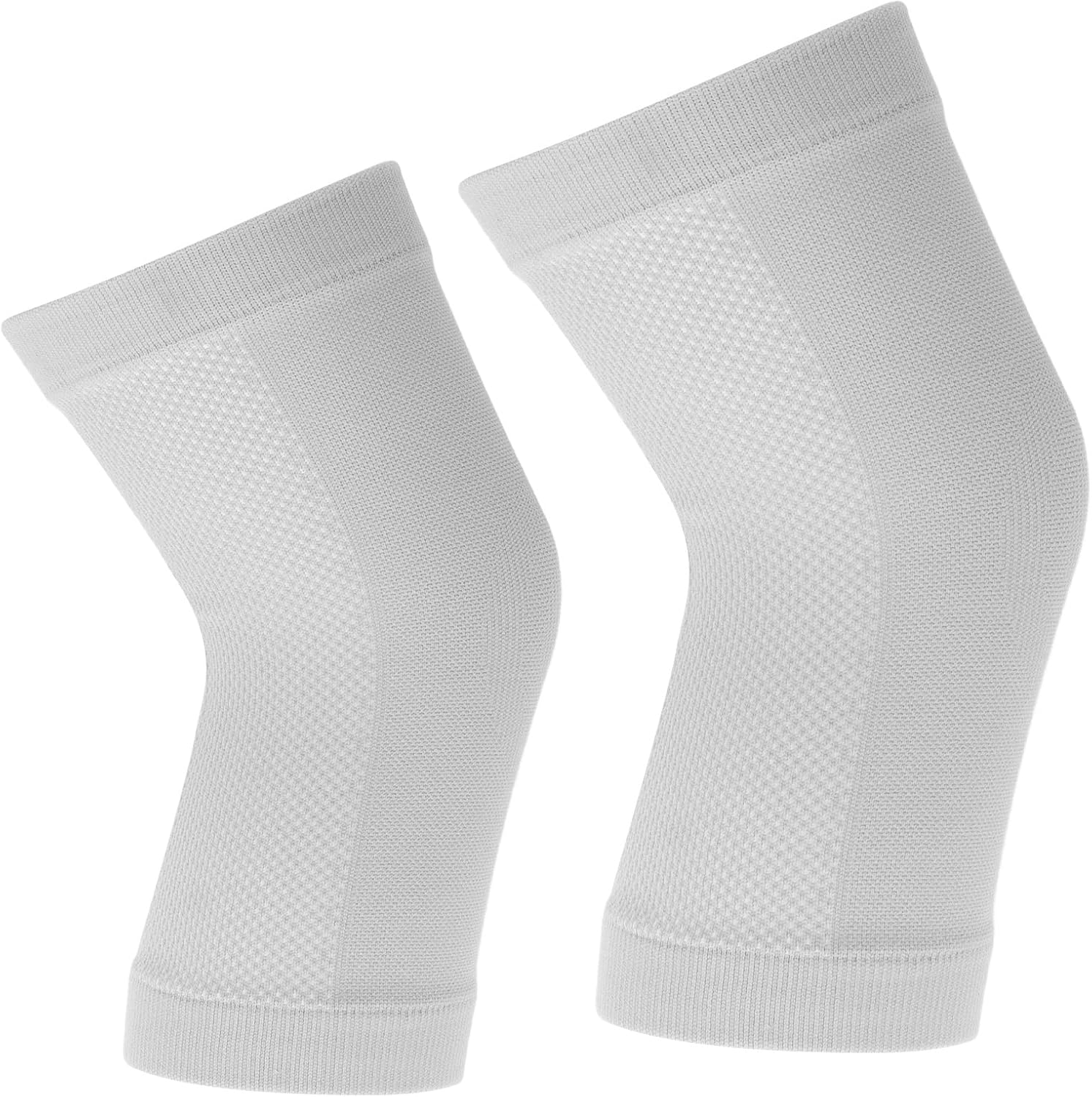 Knee Warmers, 2Pcs Elastic Windproof Breathable Knee Sleeves, Winter Soft Thermal Knee Braces, Skin Friendly Knee Compression Sleeves for Men, Women, Arthritis Knees(L)