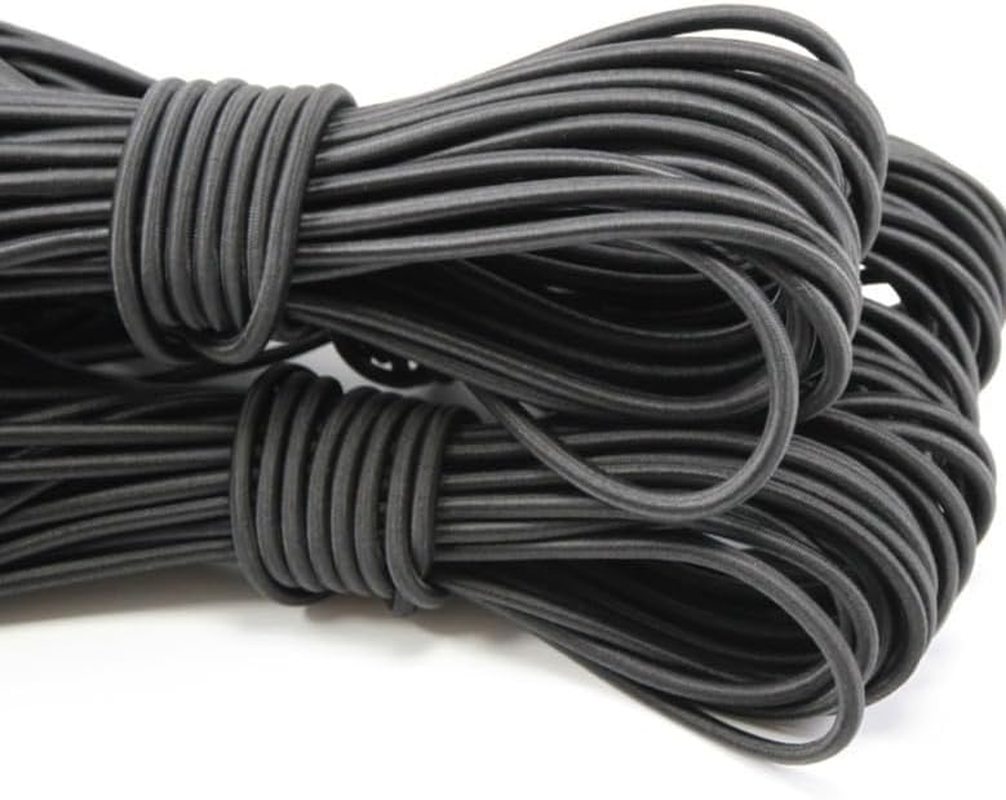 1/8-Inch (3Mm) Black Heavy Stretch round String Elastic Cord (Cut of 10 Yards) - Blue image number 2