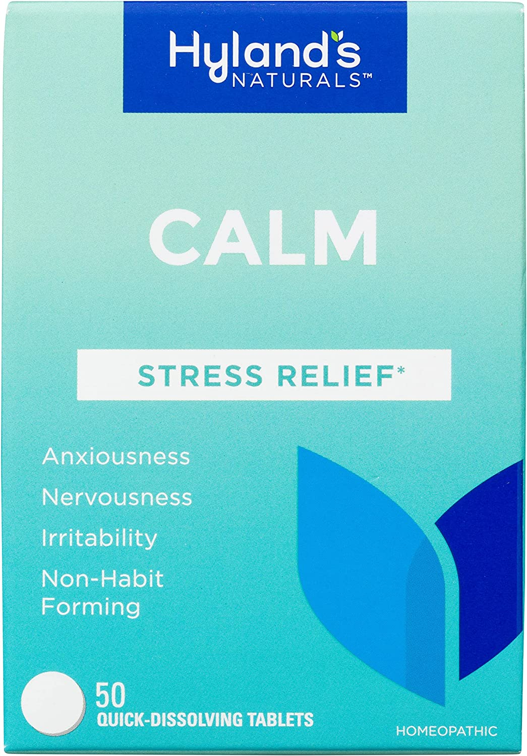 Hyland'S Calm Tablets, Anxiety and Stress Relief Supplement, Natural Relief of Anxiousness, Nervousness, and Irritability, 50 Count image number 6