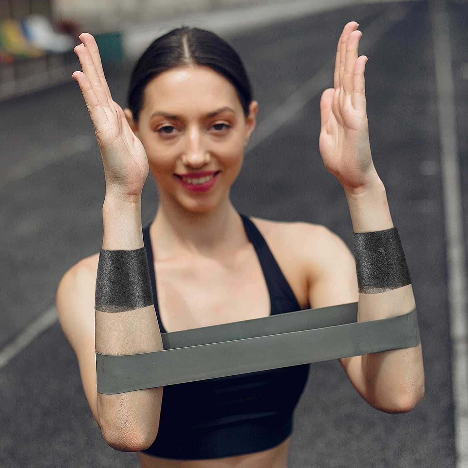 BBTO 3 Pieces Foam Underwrap Sports Pre-Wrap Athletic Tape, 2.75 Inch by 30 Yards (Black) - Black, Blue image number 2