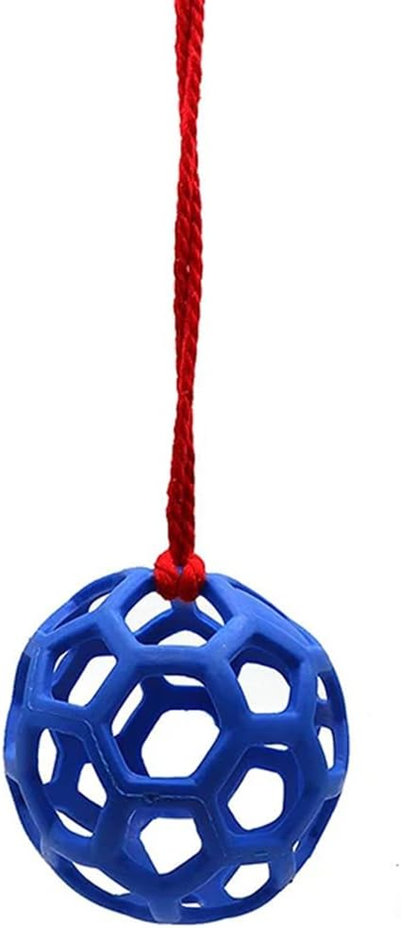 AIMALL Horse Treat Ball, Stable Hanging Hay Feeder, Polo Hay Feeding Ball Toy, 5.5 Inch Diameter, Red, Blue, Green
