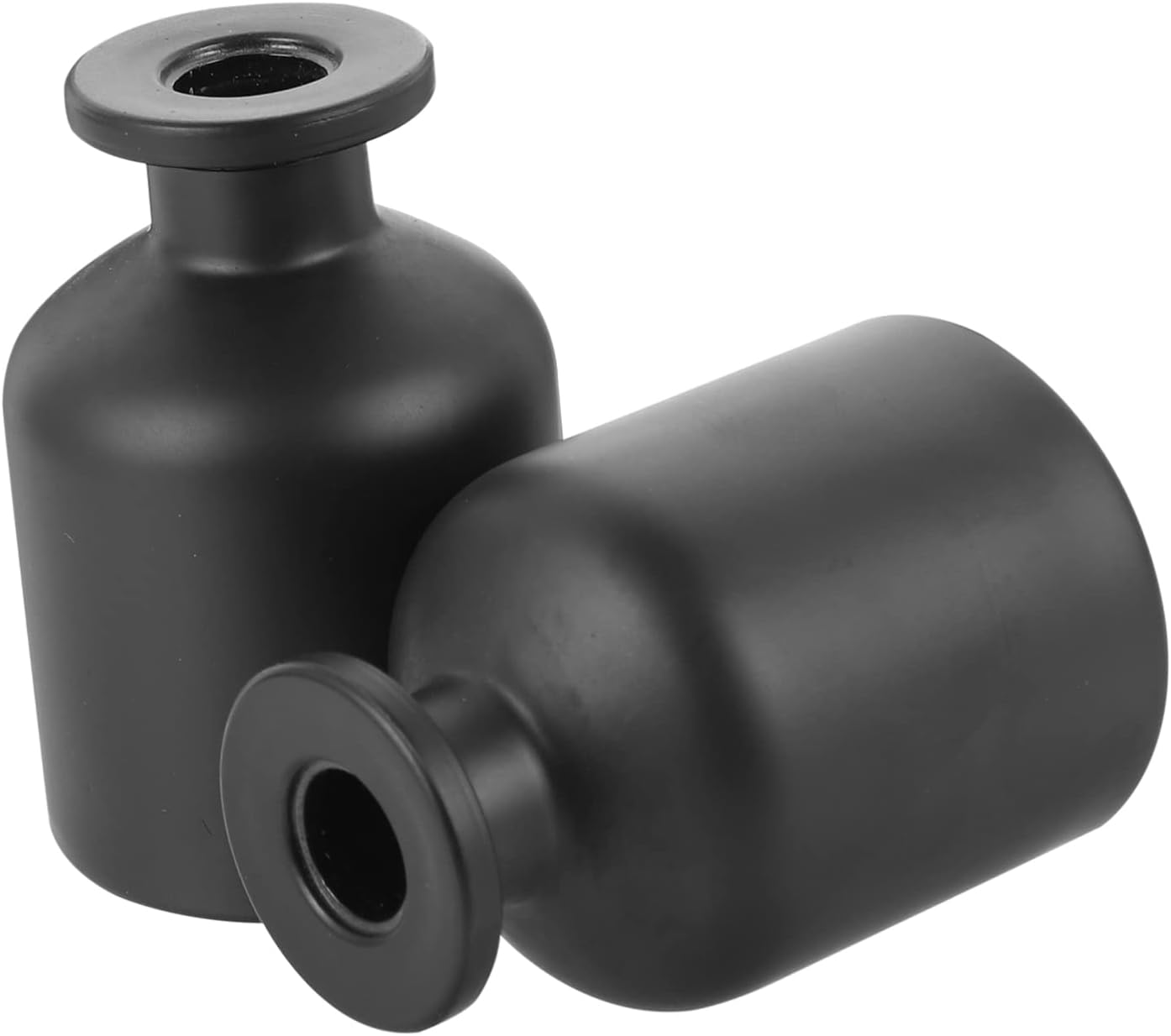 Yardenfun Aroma Glass Bottles Set 2Pcs 100Ml Black Frosted Refillable Essential Oil Diffuser Containers for Home Aromatherapy Room Fragrance Decor image number 4