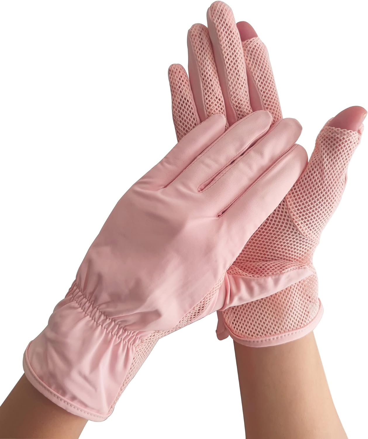 Women'S UPF 50+ Summer Breathable UV Protection Touch Screen Driving Gloves