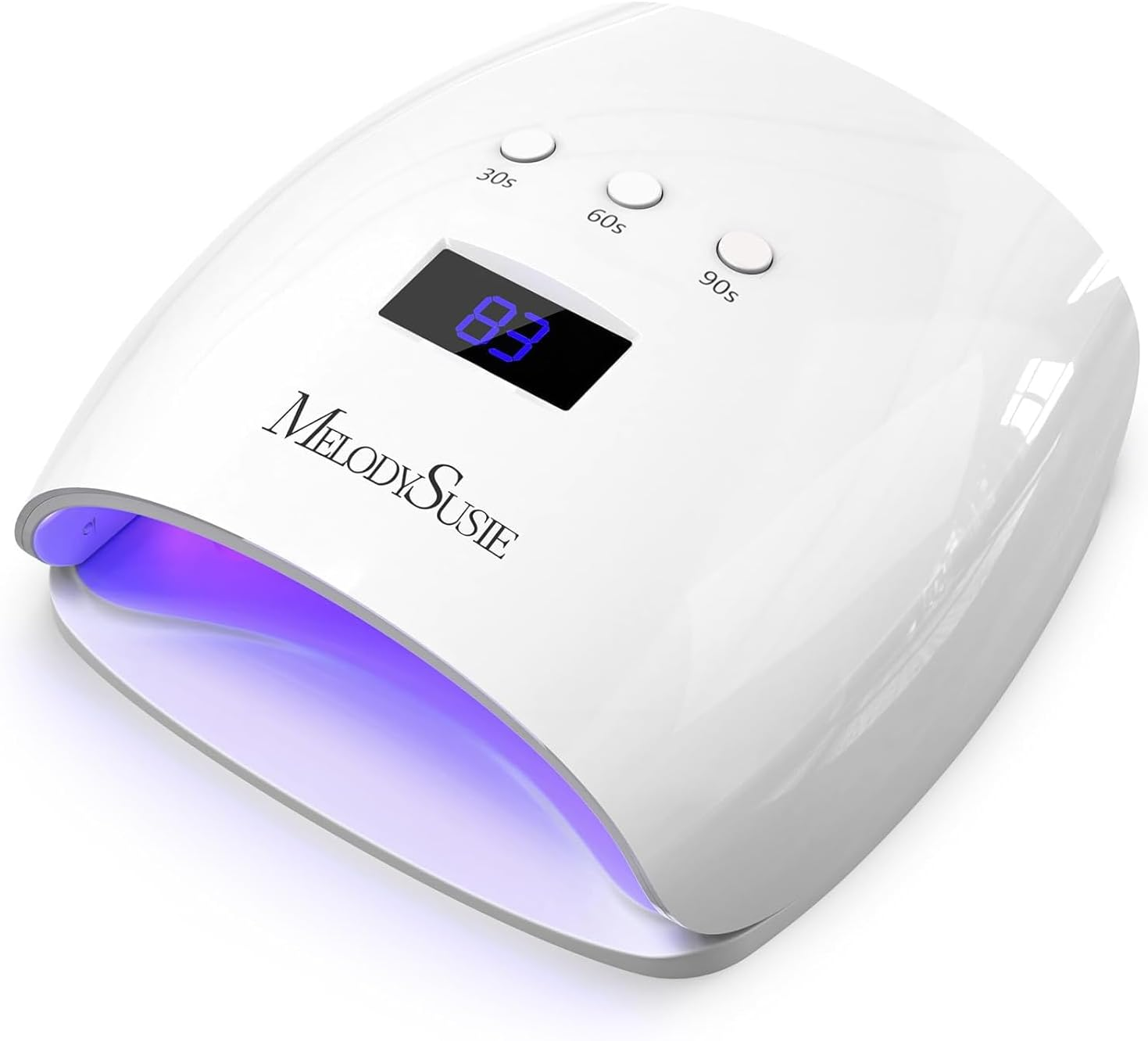 Melodysusie 54W UV LED Nail Lamp, Professional LG Chip Gel Nails UV Light Dryer with 30 Dual LED UV Beads, Power Saving Mode, 3 Timer Setting, Sensor, Detachable Tray for Polygel, Gel Polishes image number 3