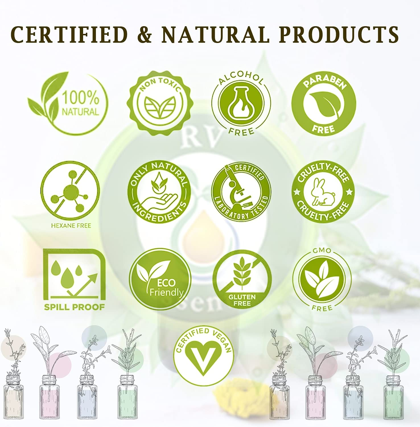 R V Essential Flax Seed Oil | Linum Usitatissimum | Pure Flax Seed Oil | Unrefined | for Hair | for Cooking | 100% Pure Natural | Cold Pressed Flax Seed Oil | 100Ml | 3.38Oz By image number 5