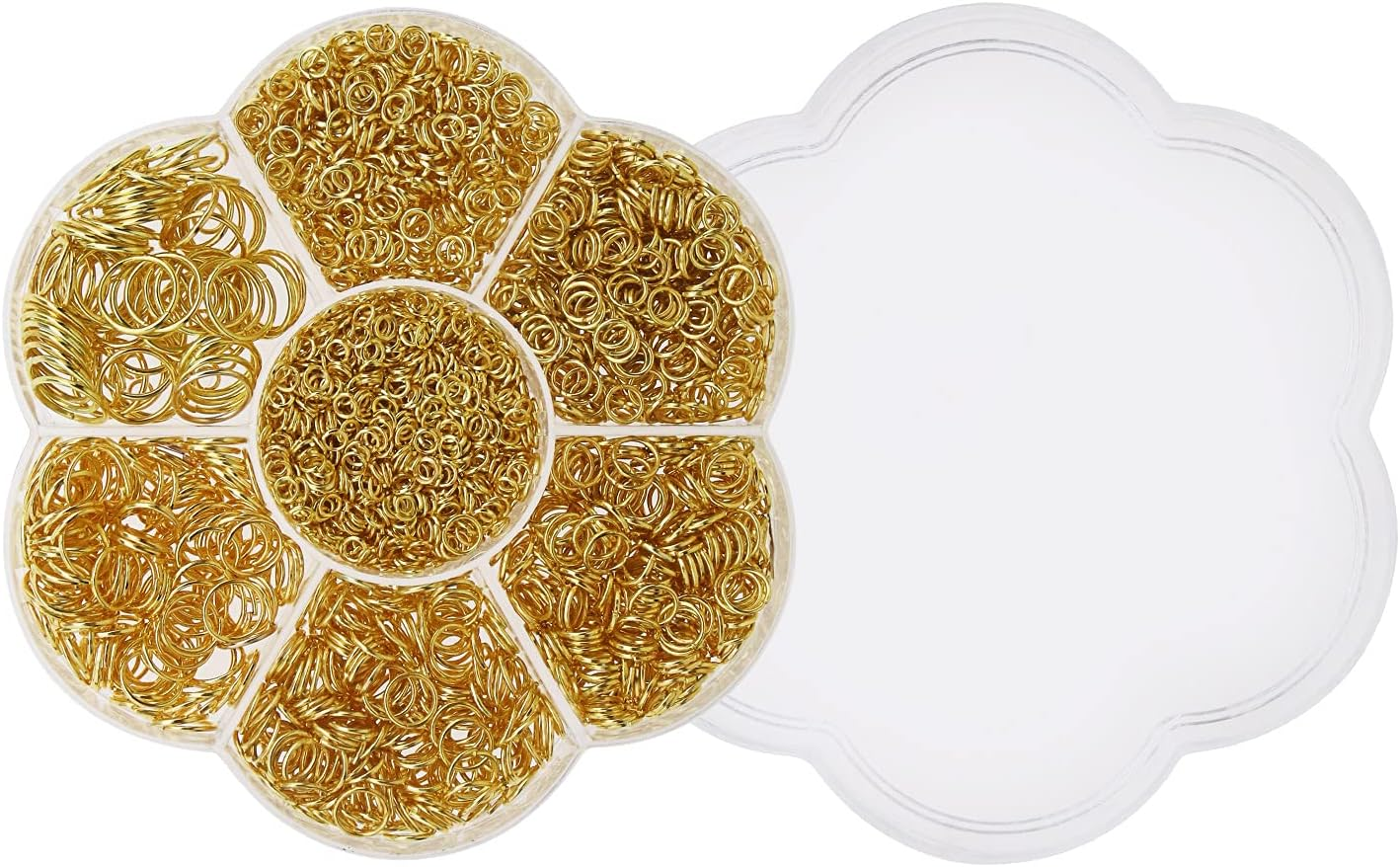 Emsea 1450Pcs Assorted Sizes Gold Open Jump Rings DIY 3 4 5 6 7 8 10Mm with Box image number 4