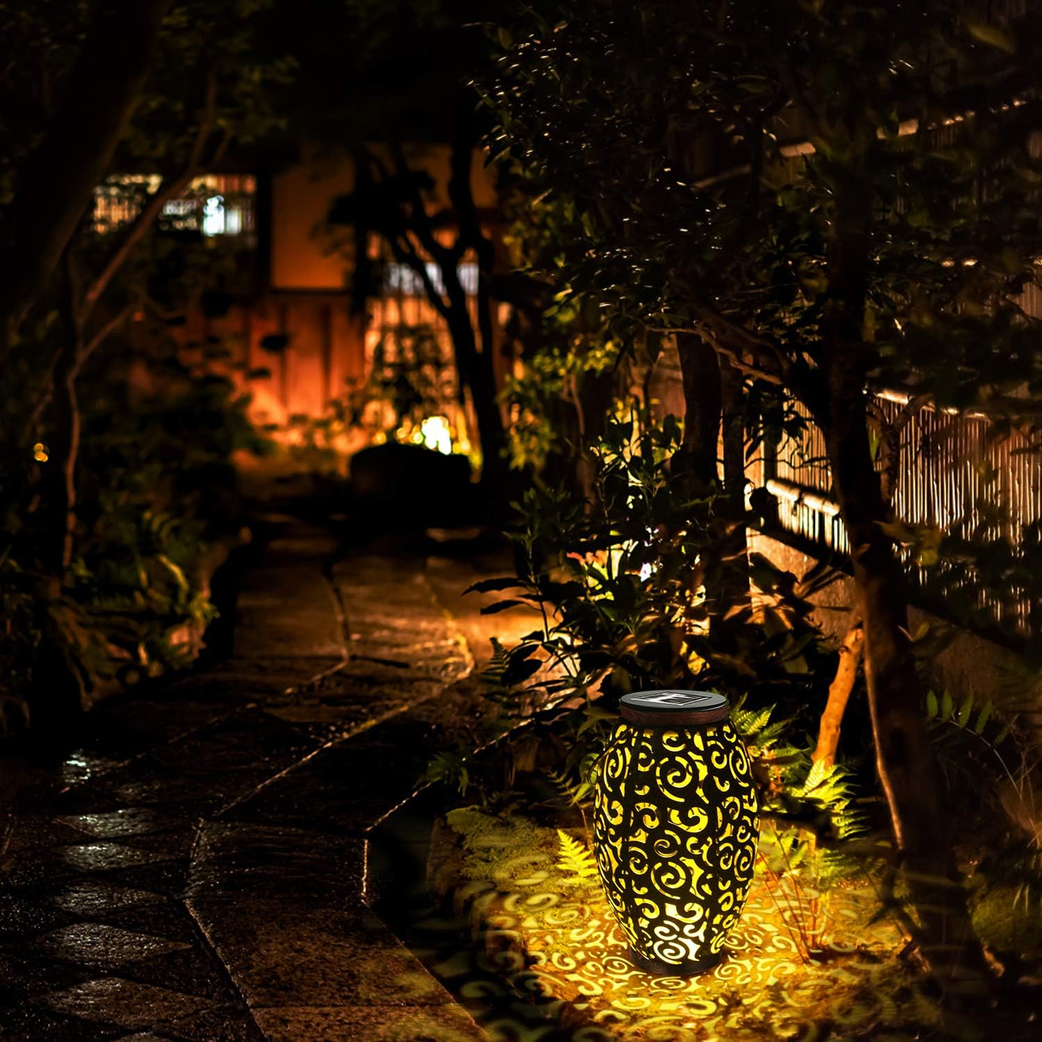 Solar Lanterns LED Table Lights for Patio Garden Courtyard Porch Pathway Decorative (1 Pack) image number 5