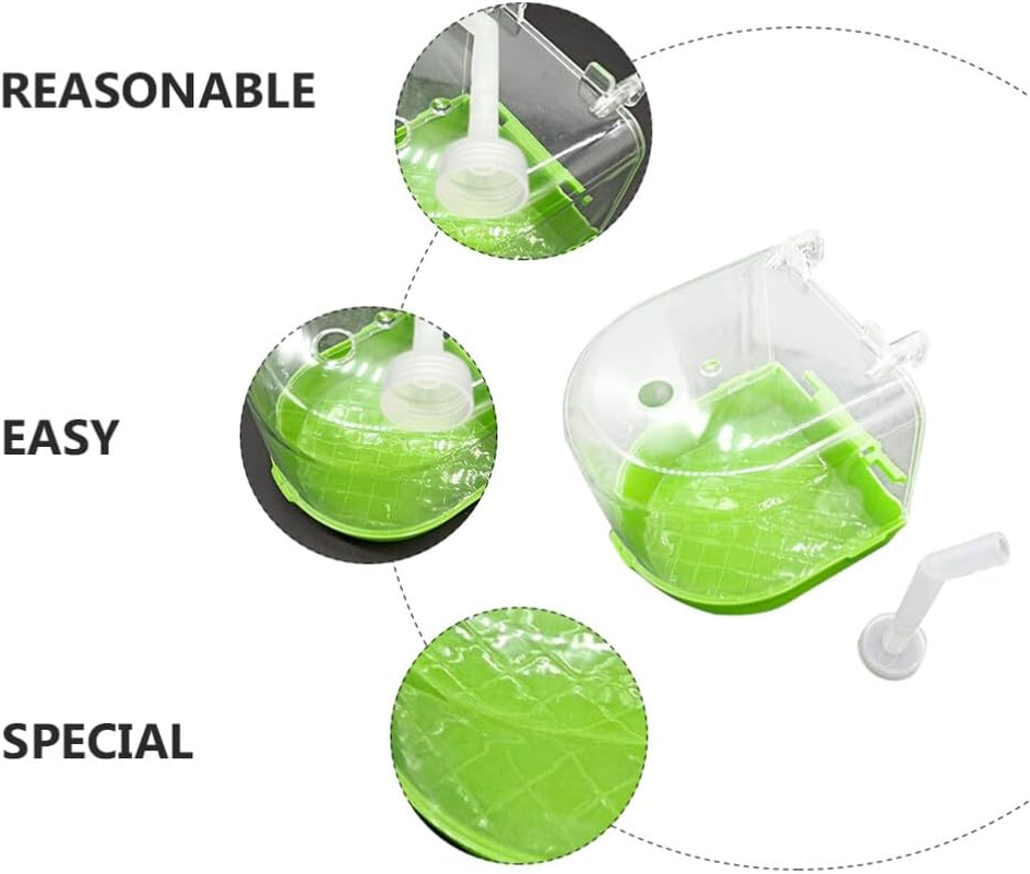 POPETPOP Bird Bath Cage Bird Essentials Bird Bath- Parakeet Bath, Bird Cage Accessories for Parakeets Canaries Cockatiels Finches Bath Essentials Parakeet Bird Cage Cockatiel Toys Budgie Bath image number 1