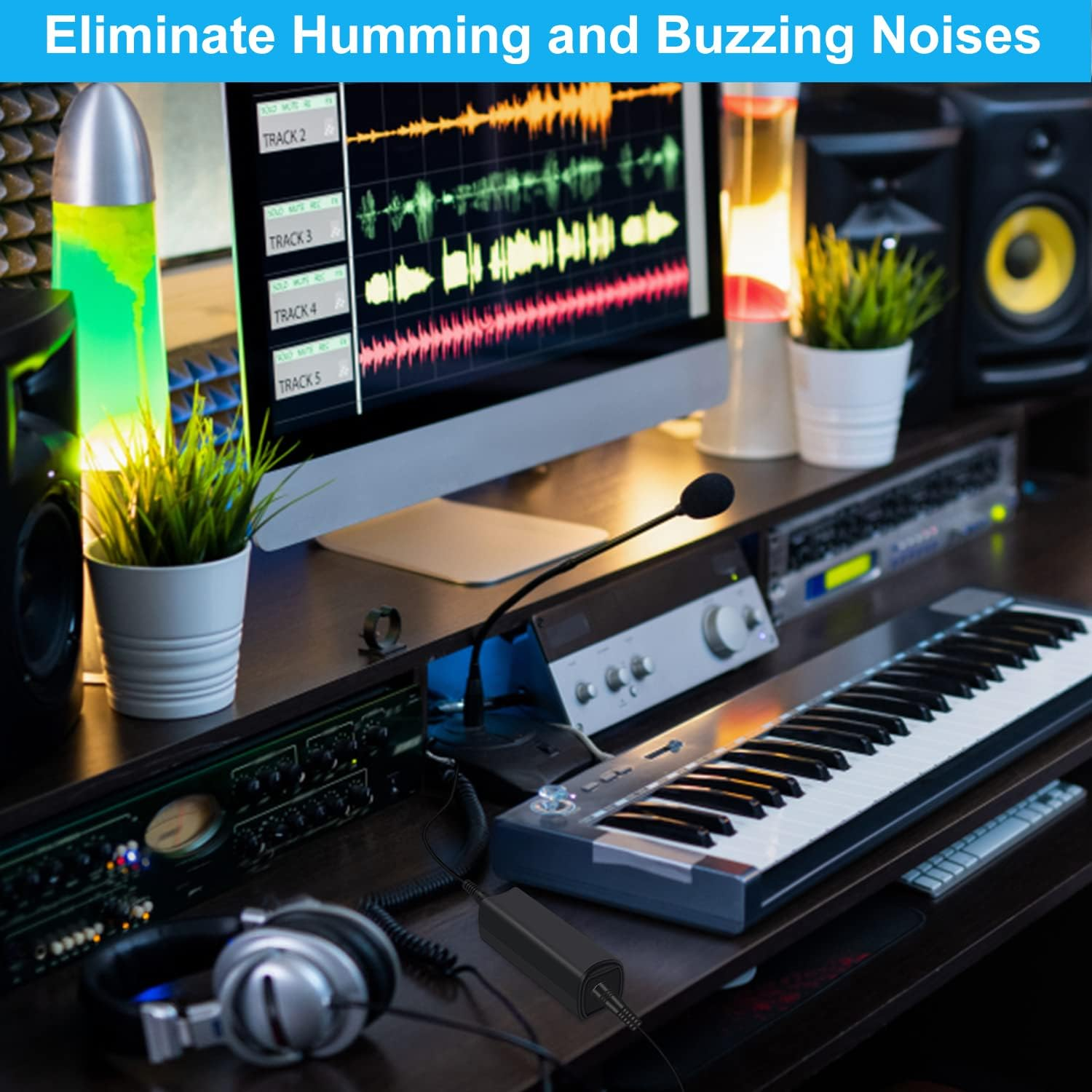 Friencity Ground Loop Filter Noise Isolator with 3.5Mm (1/8&rdquo;) Audio Cable for Car Audio/Home Stereo System, Eliminate Humming and Buzzing Noises Completely image number 1