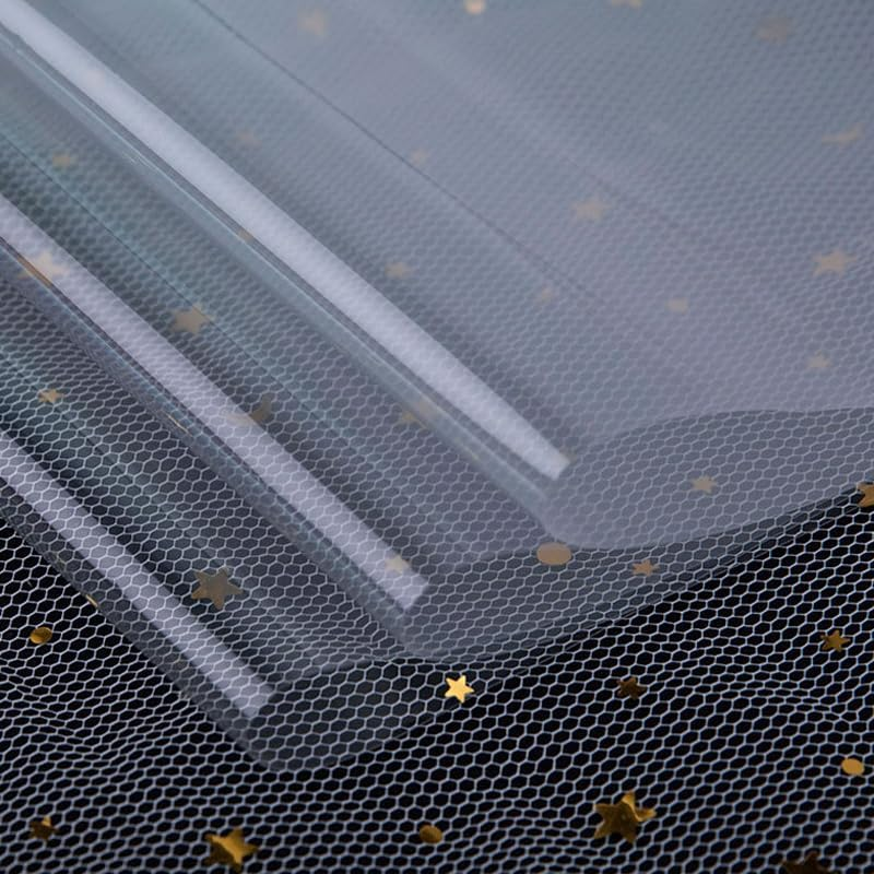 100X4Sizes Clear Cellophane Wrap Roll Gift Flower Bouquet Baskets Wrapping Paper, Durable Gift and Bouquet Wrapping Paper, Ideal for Baskets, Crafts, Treats, 27Cm-54Cm Expandable Width image number 4