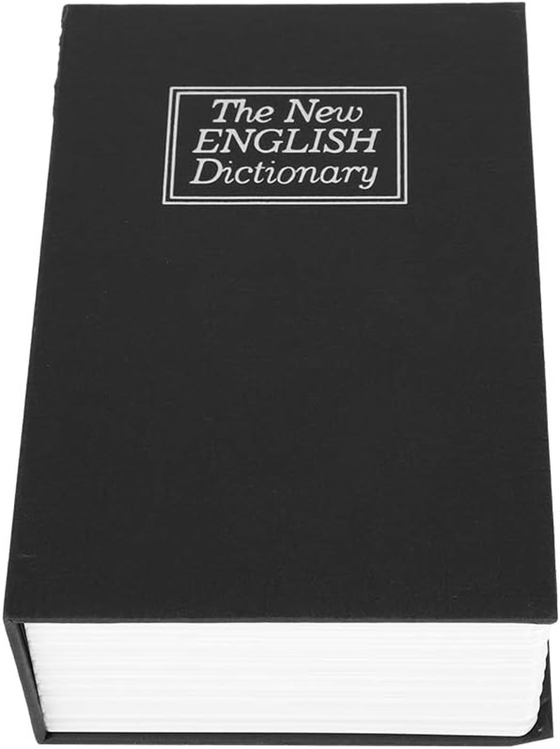 Book Safe Box with 2 Keys, Black English Dictionary Safe Box Money Jewelry Collection Storage Case, Book Safe Lock Box image number 3