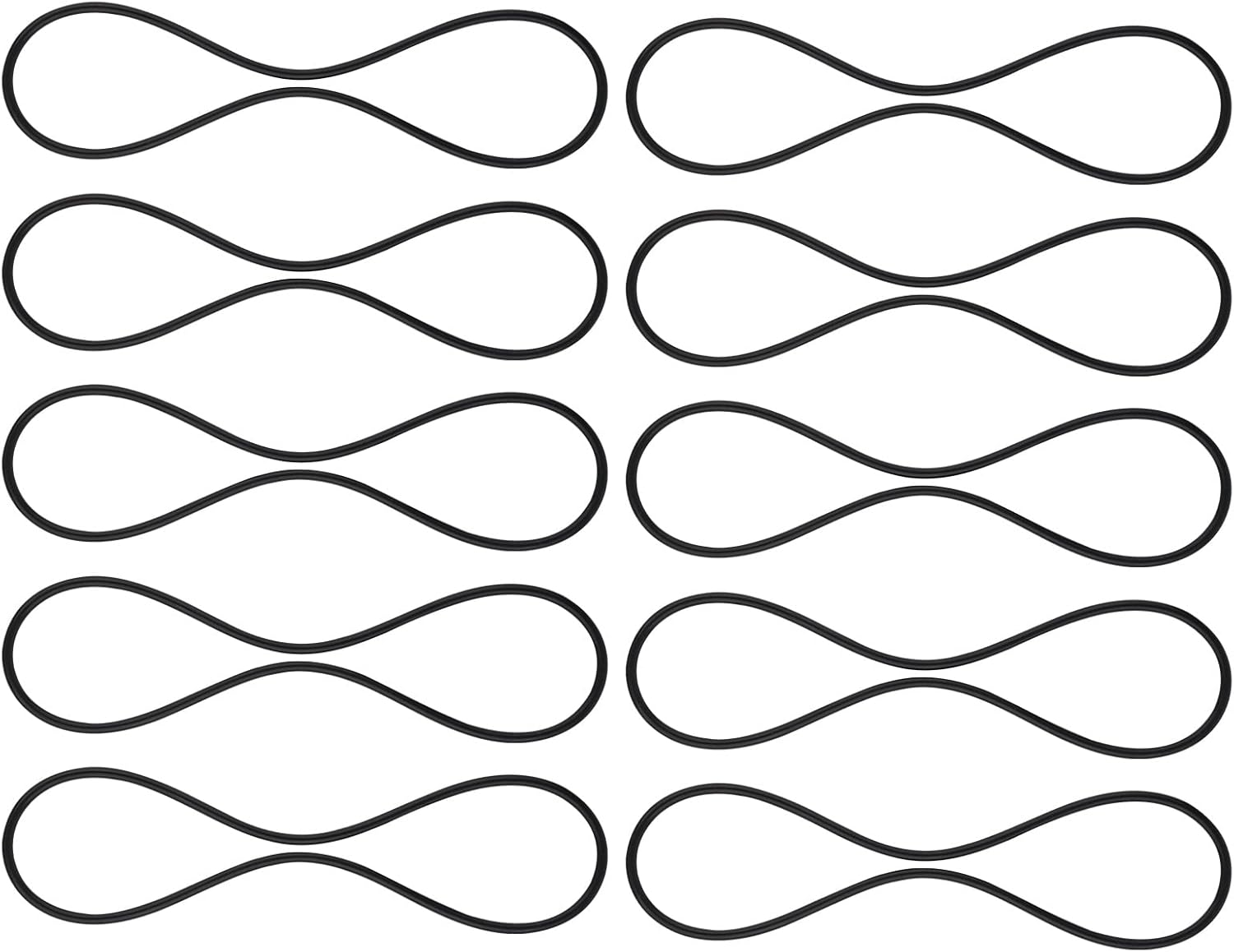 SAVITA 10 X Rubber Ring for Microphone, Shock Mount Rubber Elastic Band for Microphone Accessories (Black) image number 3