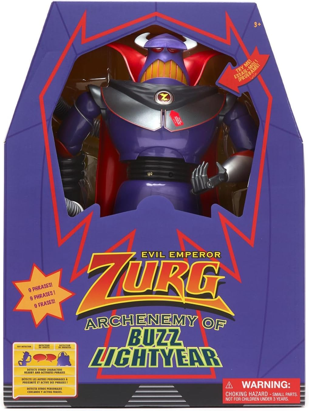 Disney Store Official Zurg Interactive Talking Toy Story Action Figure, 15 Inches