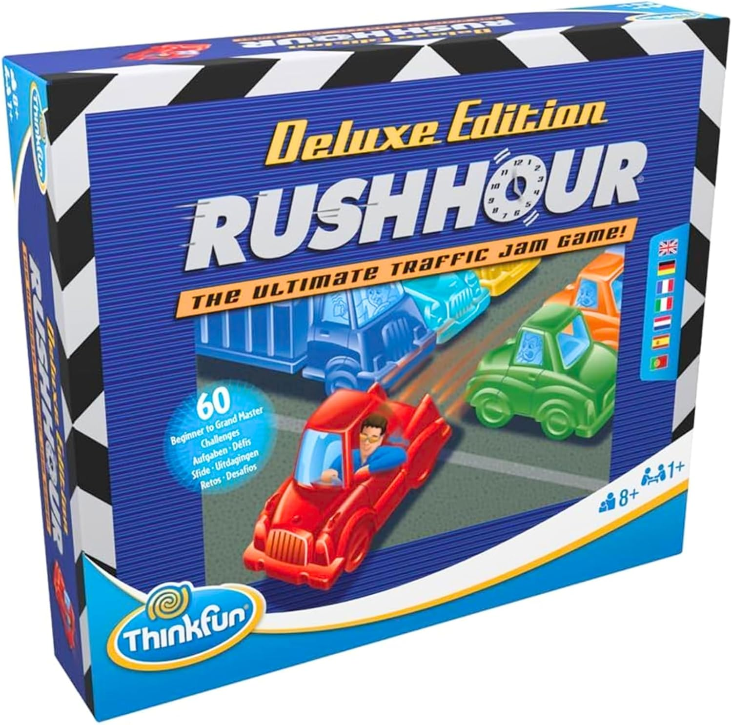 Thinkfun Rush Hour Deluxe Edition &ndash; Traffic Jam Logic Puzzle Game, Critical Thinking & Problem Solving Challenge for Kids Age 8+ & Adults image number 4