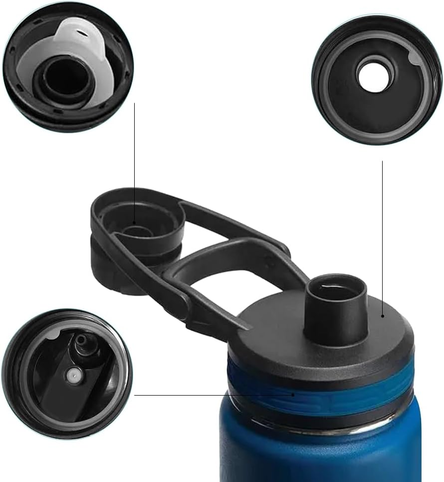 4 Sets Water Bottle Gasket Replacement,Danzix Lid Gasket Replacement Compatible with Thermoflask 24/32/40/63Oz-12 Total image number 1