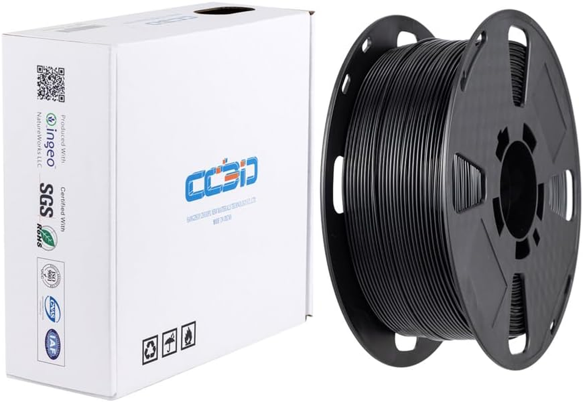 CC3D Flexible Hard TPU Filament 72D Black 1.75Mm 1KG 3D Printer Filament High Hardness Toughness TPU FDM 3D Printing Material Comparable to Nylon image number 1