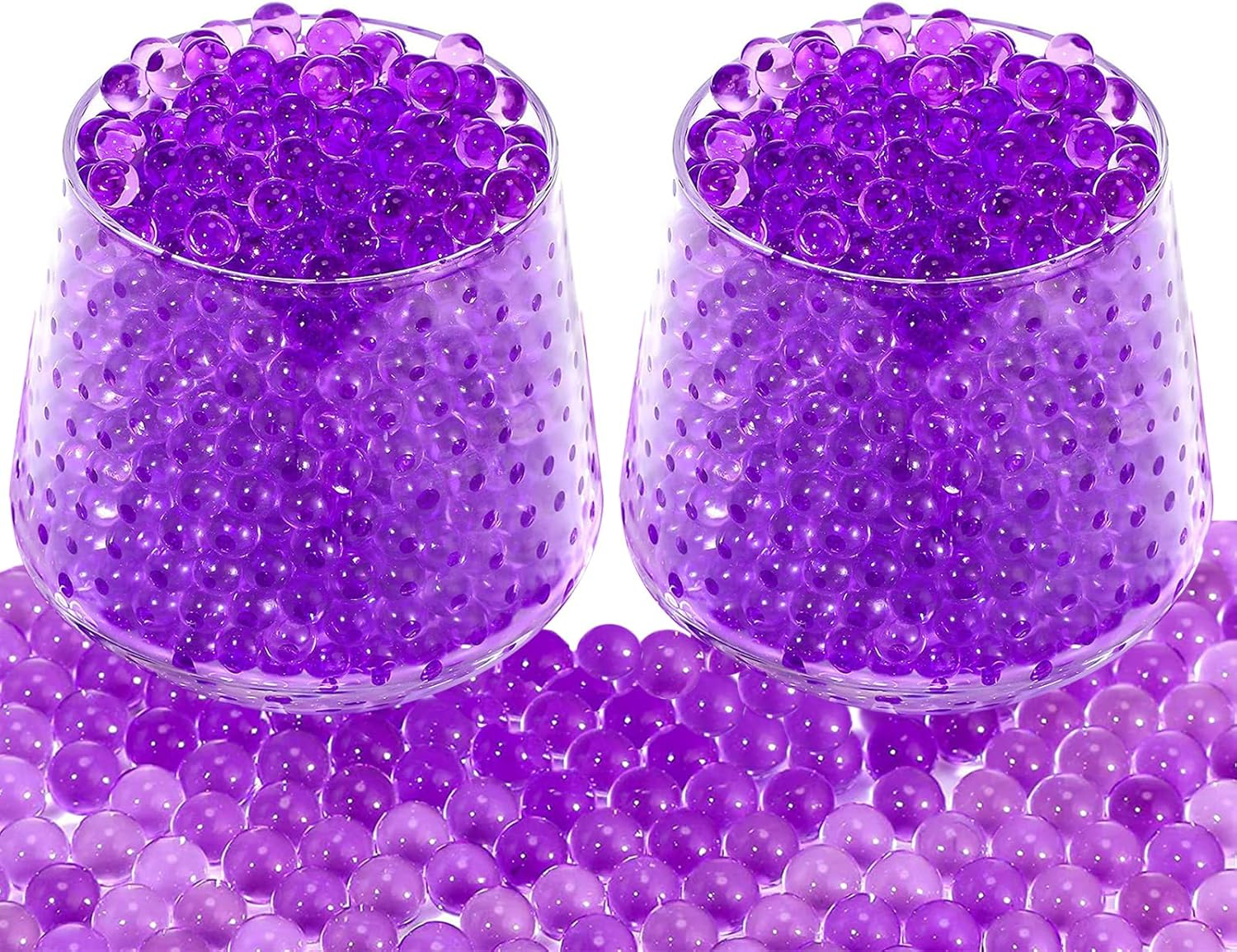 20000 Water Gel Beads for Vases,Perfect Jelly Beads,Floating Pearls,Vase Filler for Plant,Floating Candles,Wedding and Home Decoration(Purple) image number 5