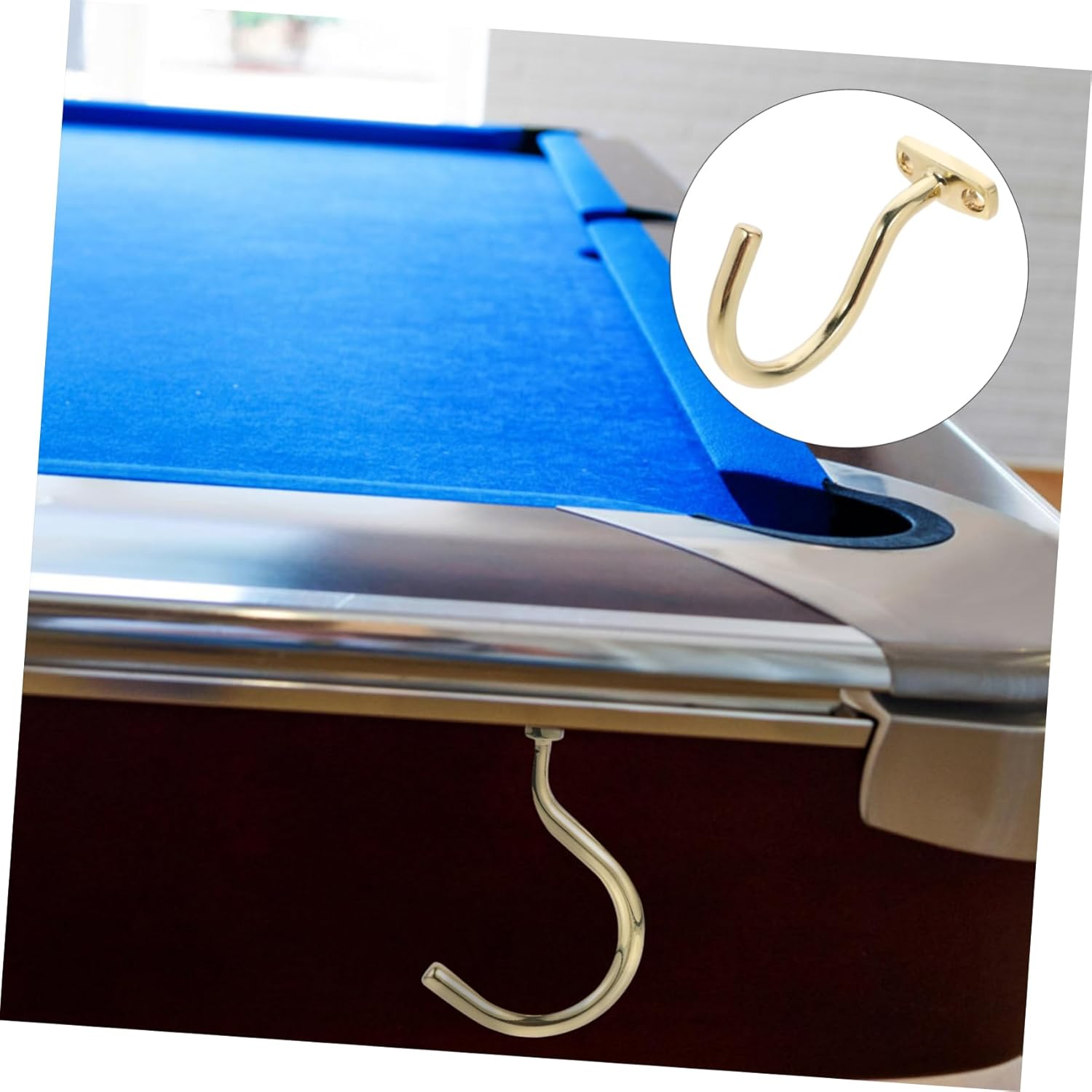 HANABASS 5Pcs Metal Pool Cue Rack Replaceable Billiard Hook for Snooker Table Wear-Resistant Pool Hook for Billiard Table Accessories image number 5