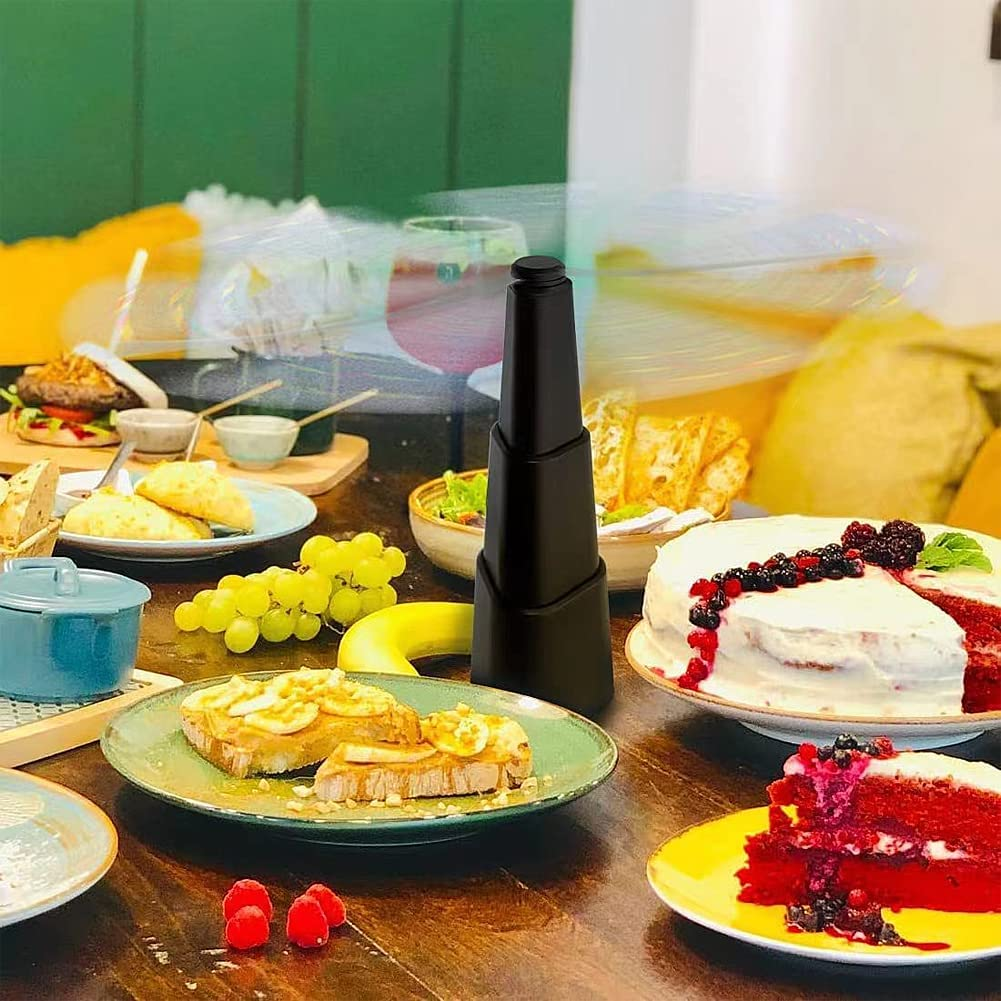 4 Pack Fly Repellent Fan for Tables, Insects Repellent Fly Fan with Holographic Blades, Portable Table Fly Fan for Outdoor Indoor Keep Flies Away