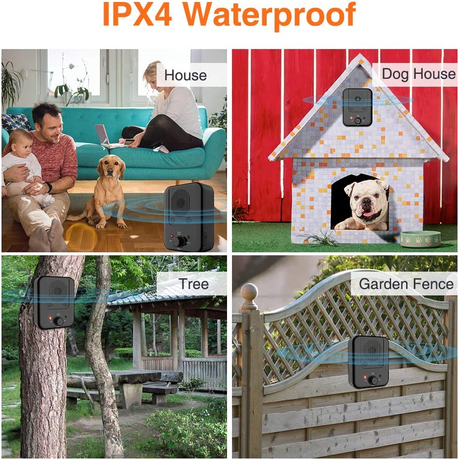 Anti Barking Control Device, Dog Barking Control, anti Bark Stopper Device for Outdoors and Indoors with 3 Adjustable Modes, Waterproof Dog Bark Control, Safe for Small Medium and Large Dogs image number 6