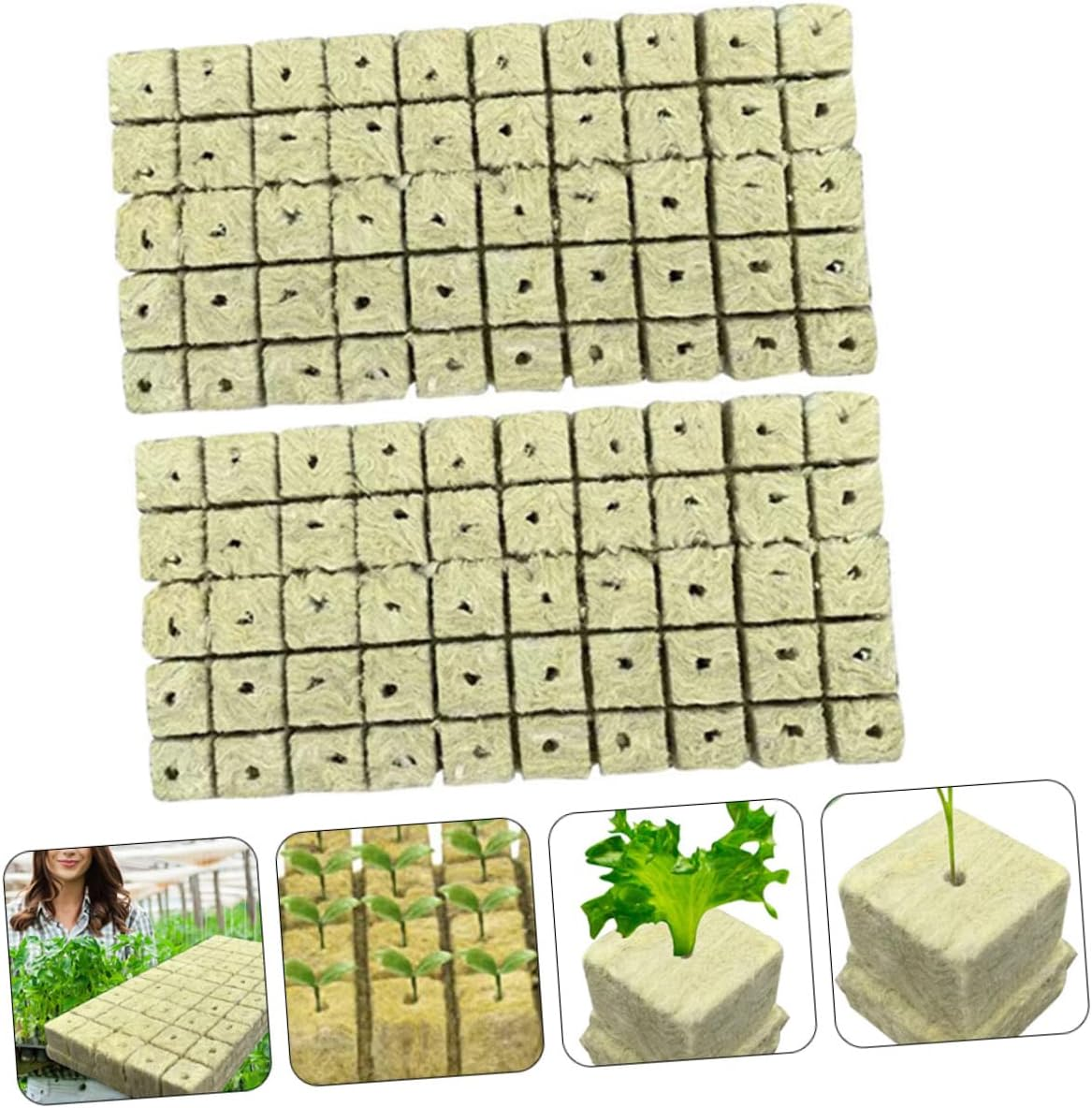 CANIGHT 100Pcs Mushroom Substrate Blocks Plant Nursery Blocks Easy to Use Garden Supplies image number 5