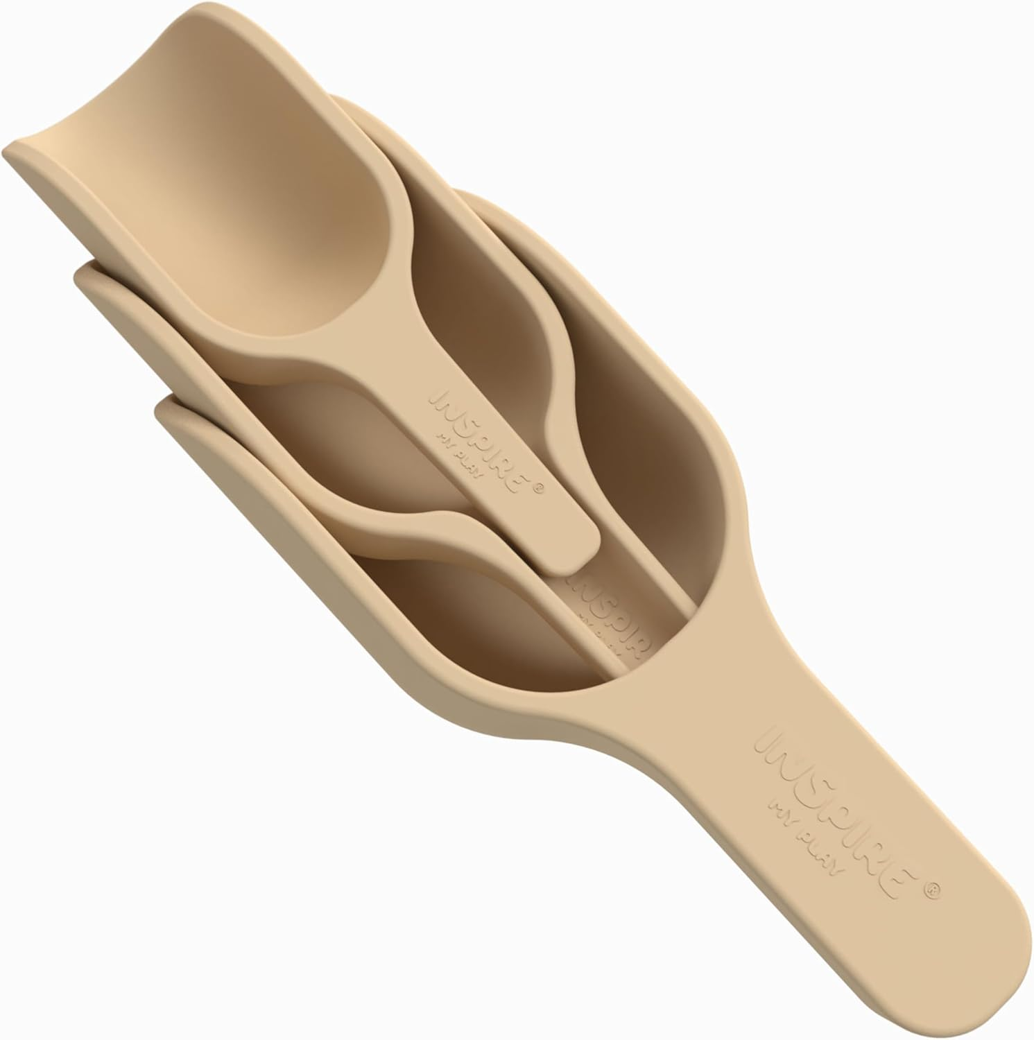Inspire My Play - 3 X Silicone Nesting Scoops - Perfect Accessories for Sensory Playtray - Tuff Tray Accessories - Early Development & Activity Toys - Montessori Learning Toys - Multi-Purpose Shovel image number 2