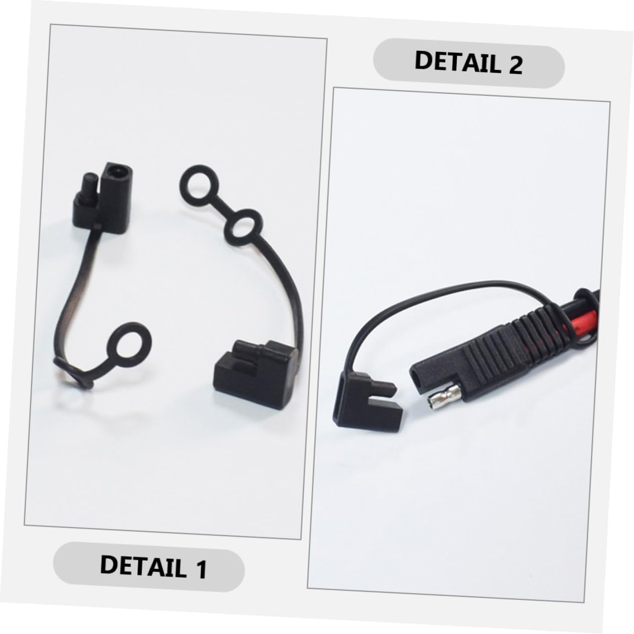 15Pcs SAE Dust Caps for Two Pin Plugs Easy Install Outdoor Cable Covers Weather for Electrical Connectors image number 2