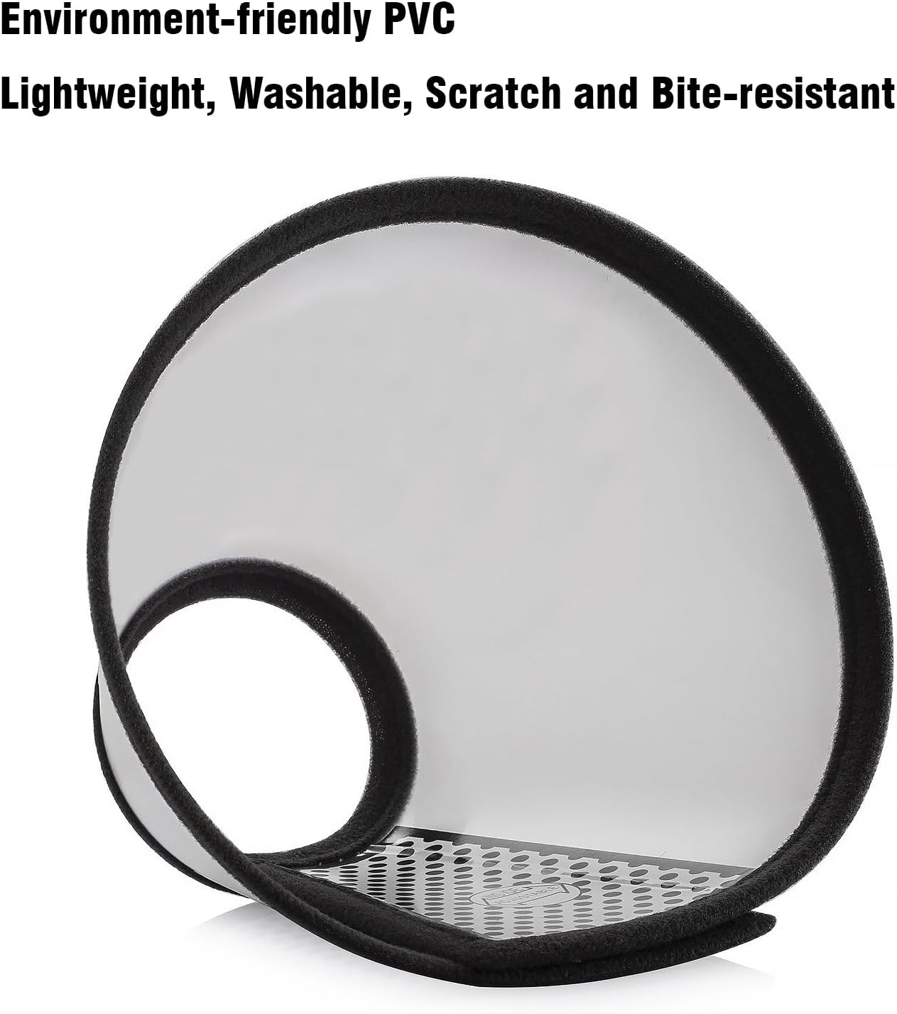 Depets Adjustable Recovery Pet Cone E-Collar for Cats Puppy Rabbit, Plastic Elizabeth Protective Collar Wound Healing Practical Neck Cover, Neck Girth 8.1 In image number 2