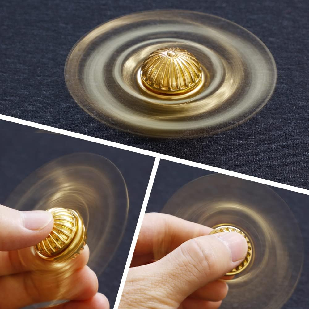 Thor Hammer Fidget Spinners Chain Metal, Gold Fidget Spinner, Fidget Pad, Rainbow Gold Fidgit Spinner for Kids Adults, Fidgets Infinity Cube Blocks Stress Fidgit Toy Set Party Favors Goody Bag Filler image number 6