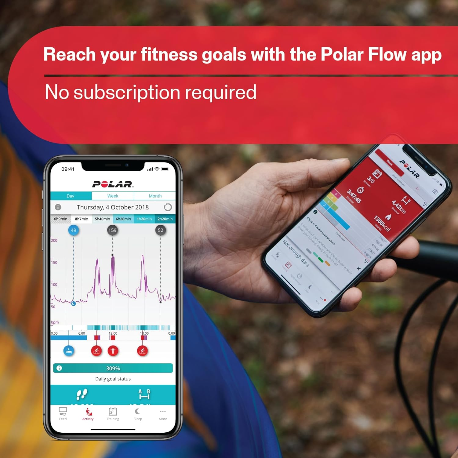 Polar Grit X - Rugged Multisport GPS Smart Watch - Ultra-Long Battery Life, Wrist-Based Heart Rate, Military-Level Durability, Sleep and Recovery, Navigation - Trail Running, Mountain Biking image number 4