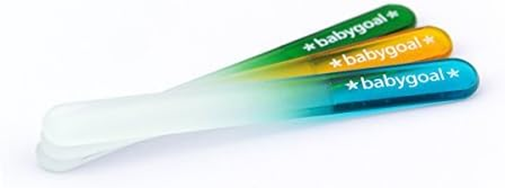 Babygoal Baby Nail Files 3 Pack,Newborn Nail Files with a Pouch,Genuine Czech Float Glass, Gift for Newborns,Toddlers,Infant, Babies &Young Children 3NF02 image number 2