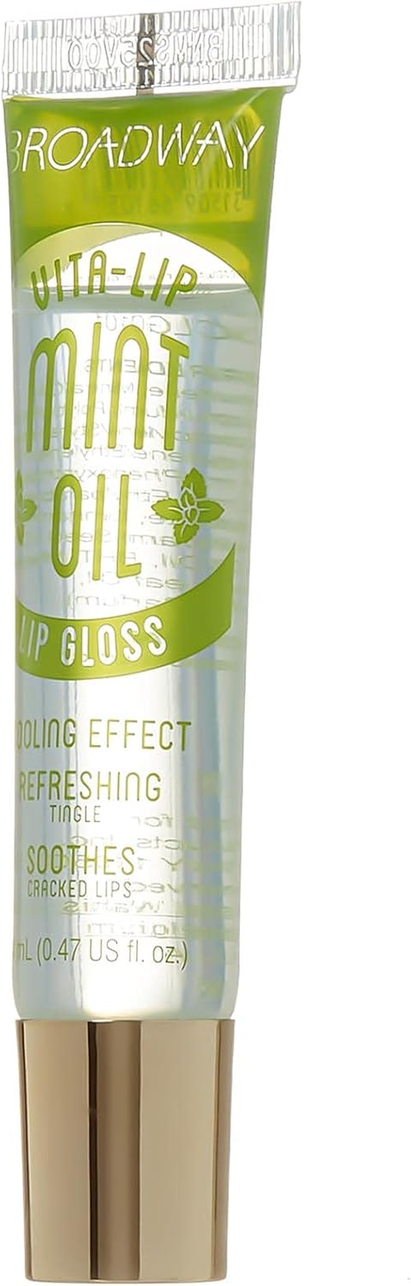 Broadway Vita-Lip Clear Lip Gloss 0.47Oz/14Ml (BCLG0101- Mint Oil) image number 5