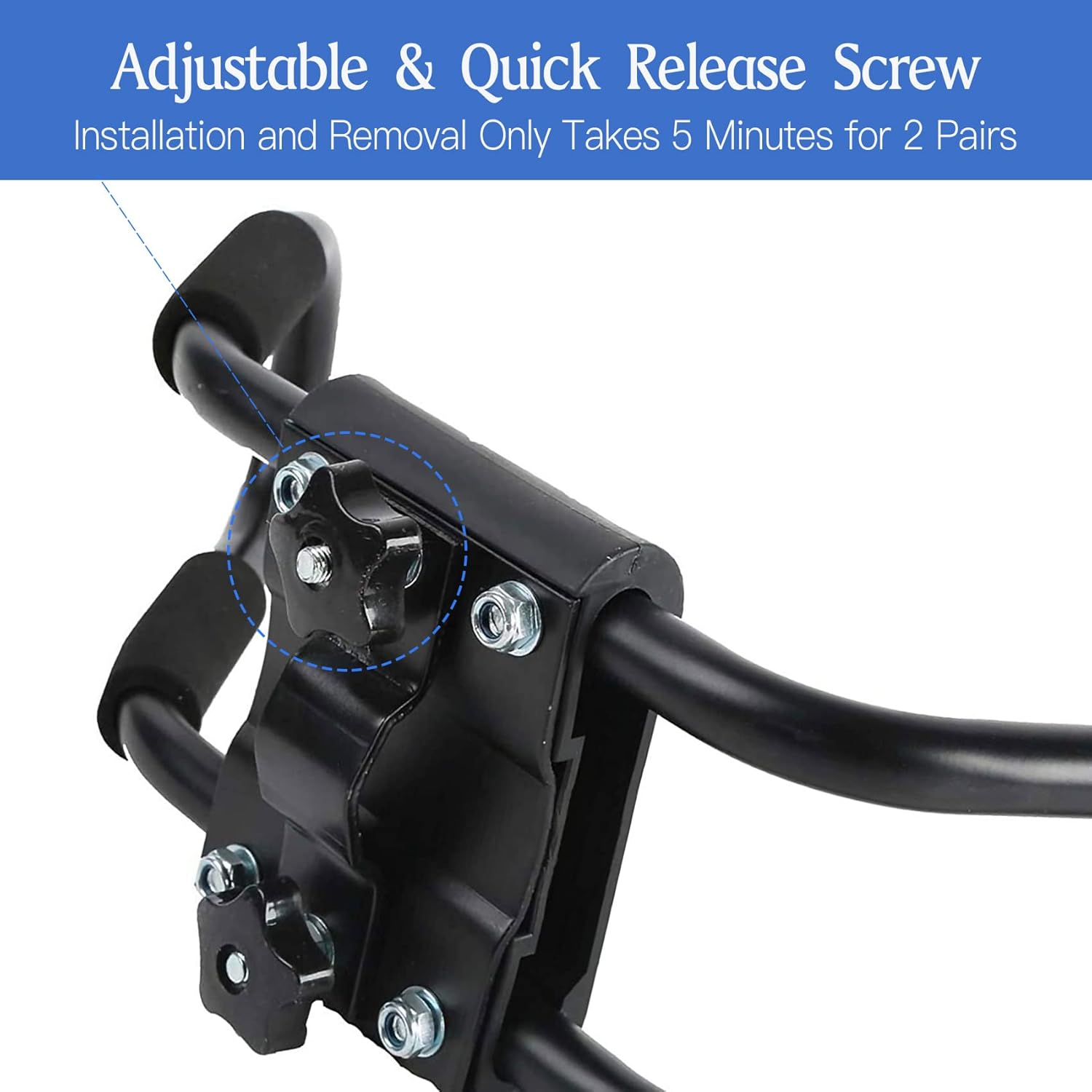 Taelakeni 1 Pairs Kayak Carrier Roof Racks, Universal Cars Kayak Canoe Roof Rack for SUV, Jeeps image number 2