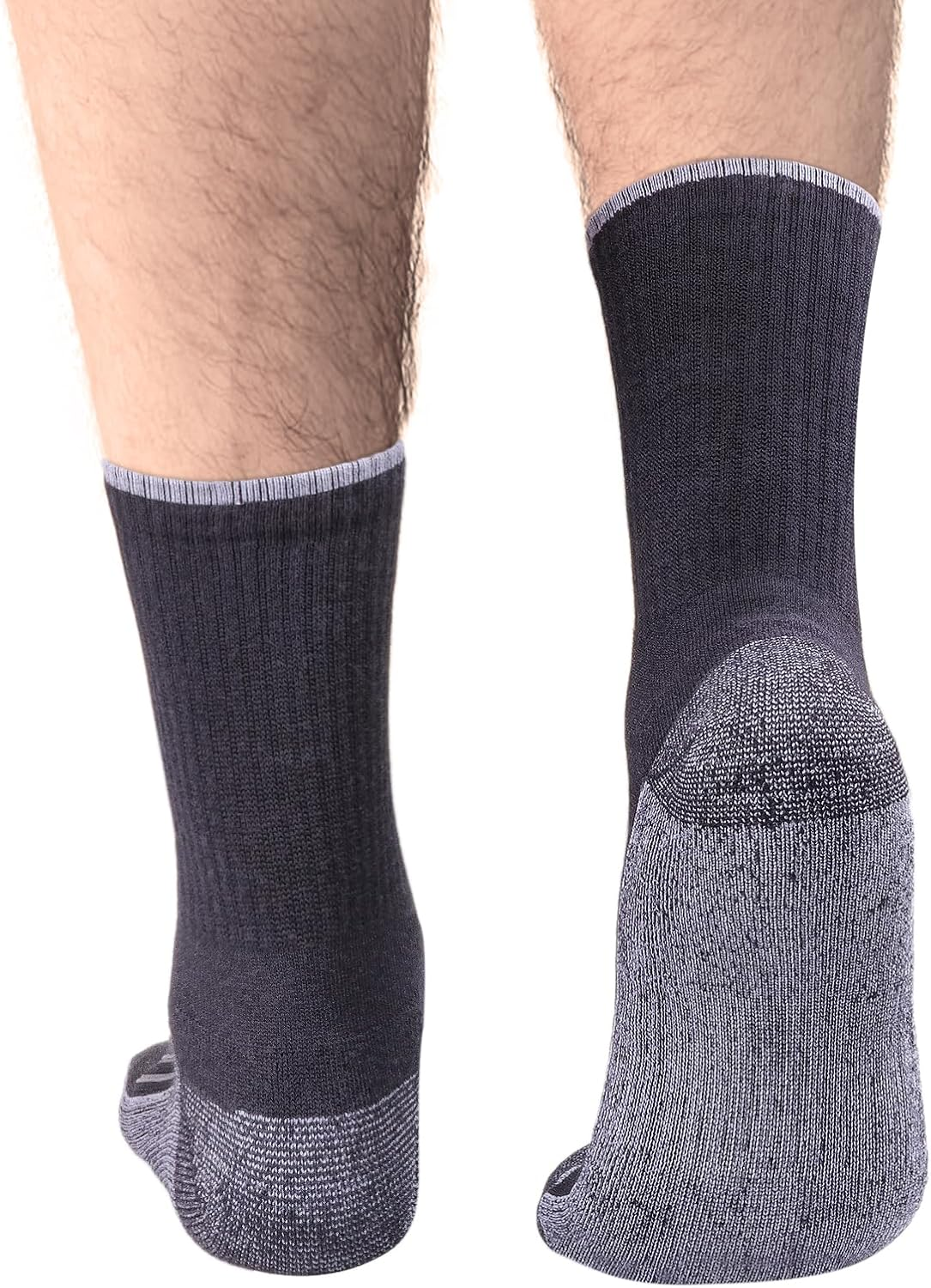 YUEDGE Men'S Cushioned Everyday Work Casual Athletic Crew Socks for Men Mosture Wicking Mens Socks, 5 Pairs image number 3