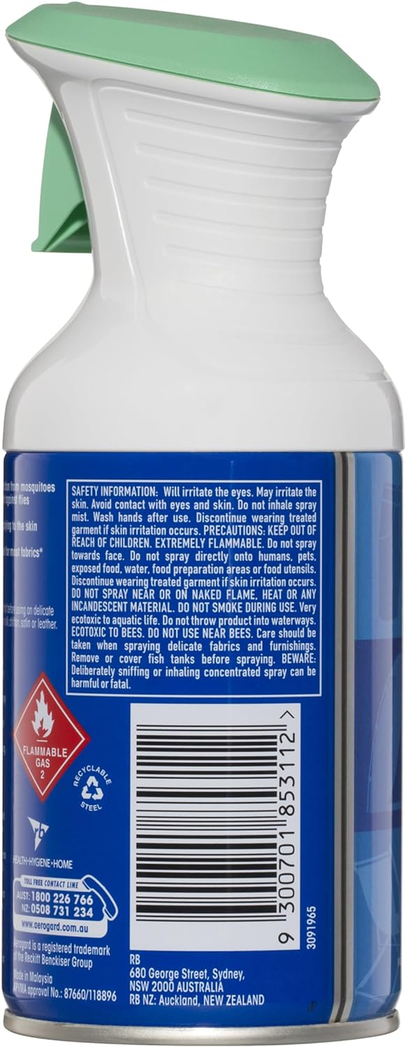 Aerogard Eucalyptus Fabric Insect Repellent Spray 150 G image number 3