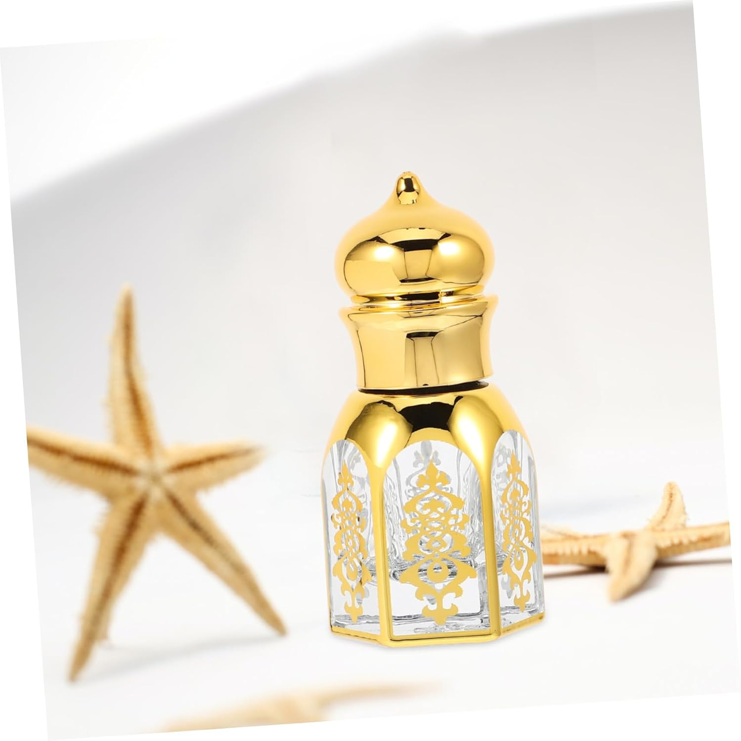 Luxshiny 2Pcs Vintage Style Glass Roller Bottles for Essential Oils Portable Perfume Containers Roller for Easy Application for Travel and Giving image number 6