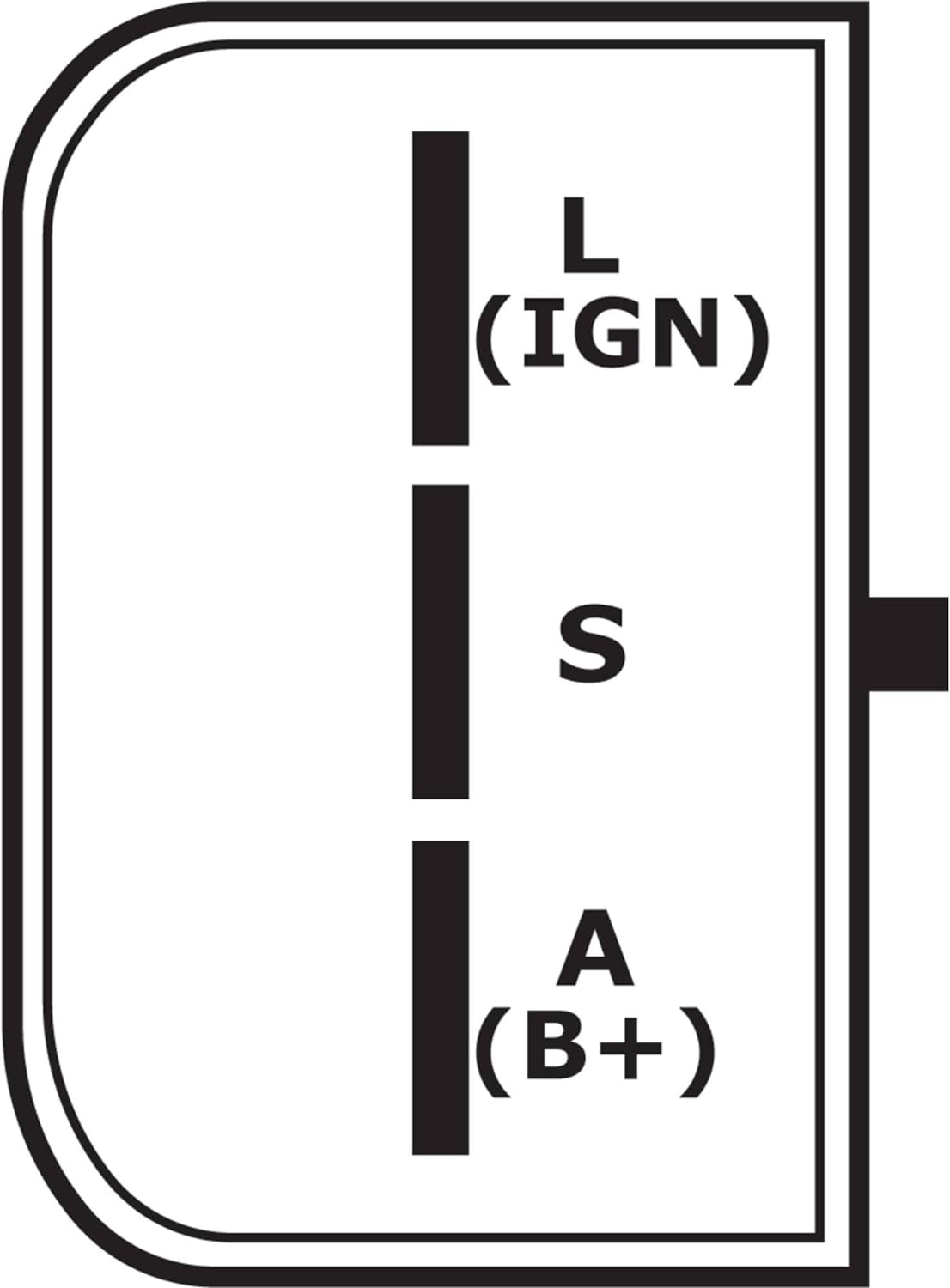 DB Electrical 400-14010 New Alternator for Ford, Lincoln, Mercury, 4.9L 5.0L 5.8L 6.9L Pickup 86 87 88 89 1987 1988 1989, Bronco 86 87 88 89 1986 1987, Crown Victoria 87 88 89 90 91 1987 1988 1989 199 image number 3