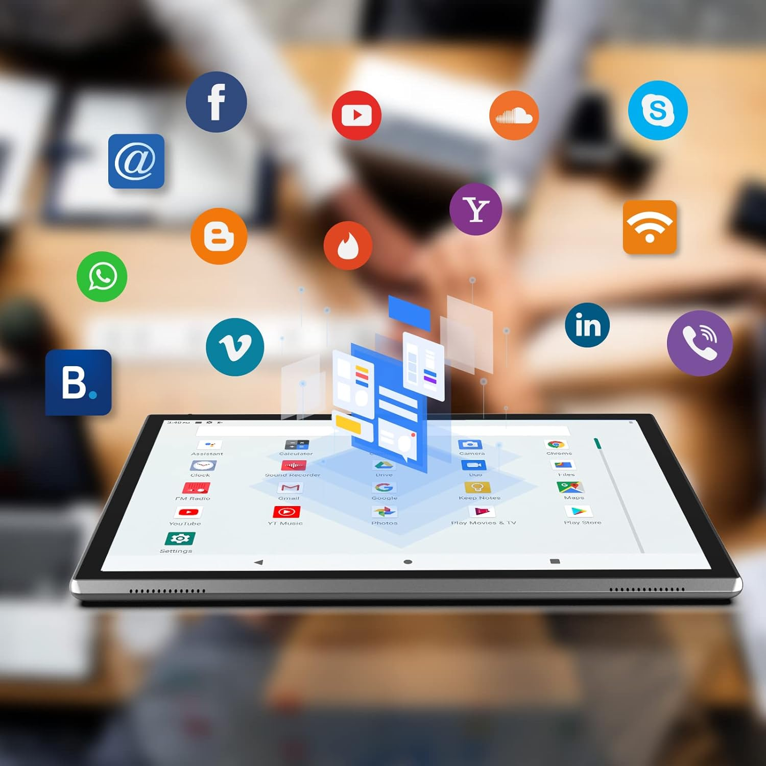 10 Inch Tablet Android 15 Tablet PC, 10.1" Android Tablets DDR4 8GB RAM(5GB Expand) 32GB ROM 2MP+8MP Dual Camera Wifi-6 BT Support 1TB Expand 10 in IPS Tab 6000Mah Battery Powerful Performance Tablets image number 5