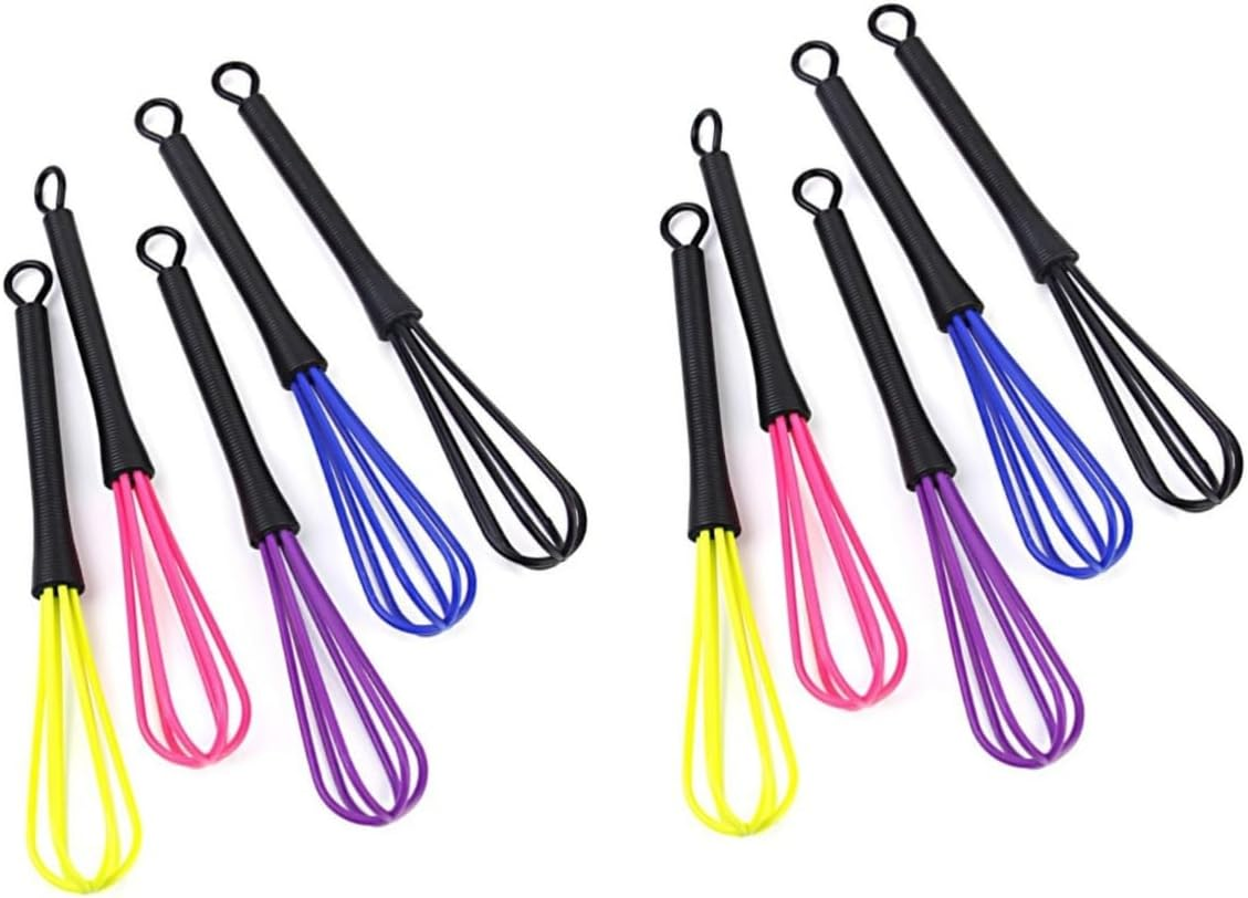 10 Pcs Ballon Stirrer Electric Kit Hair Dye Whisk Mini Whisks for Hair Dye Color Mixing Cream Mixing Whisk Cordless Hand Mixer Coffee Whisk Mini Hand Whisk Balloon Whisk Mixer image number 3