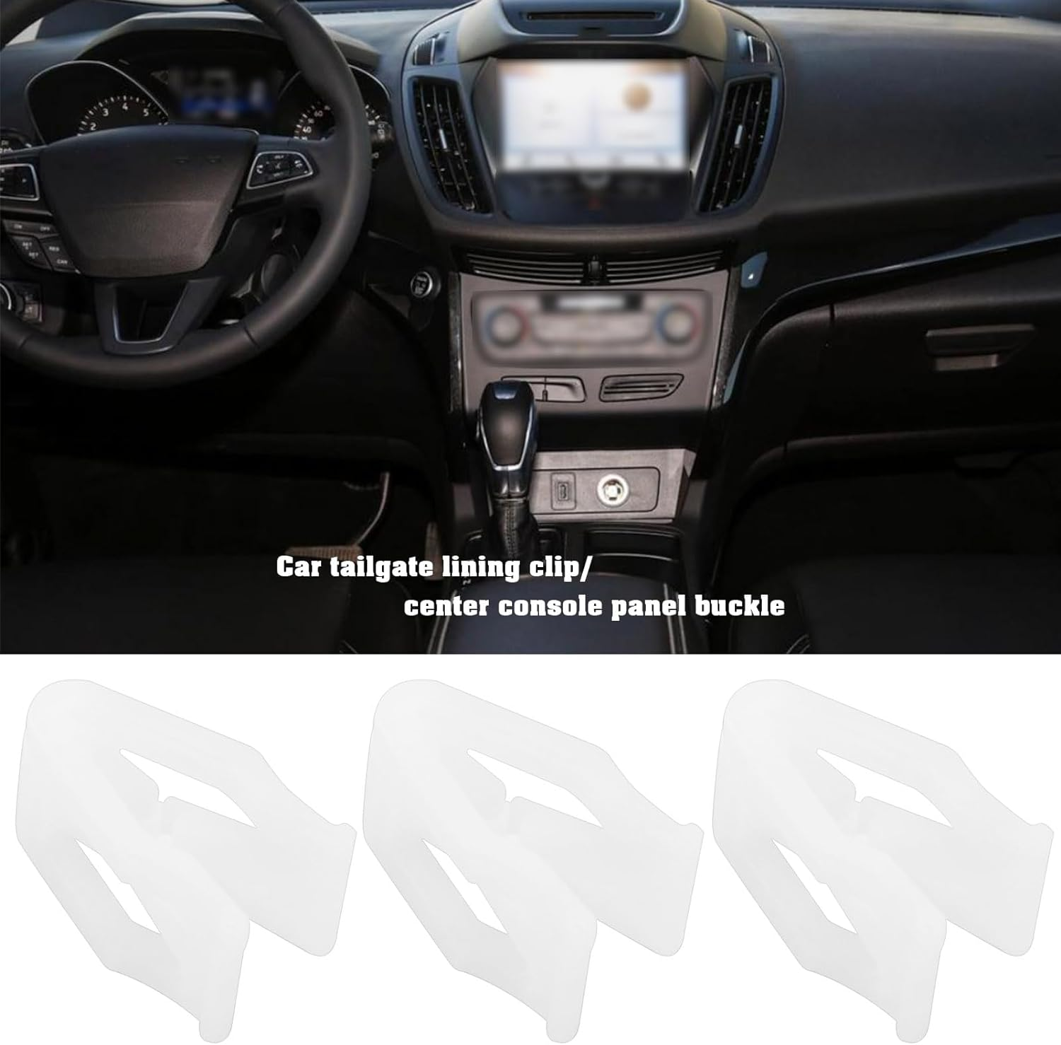 Emagtech 20 Pcs Car Tailgate Lining Clips Boot Lid Lining Clips Trim Retainer Buckle Fittings Replacement Compatible with Ford Galaxy, White