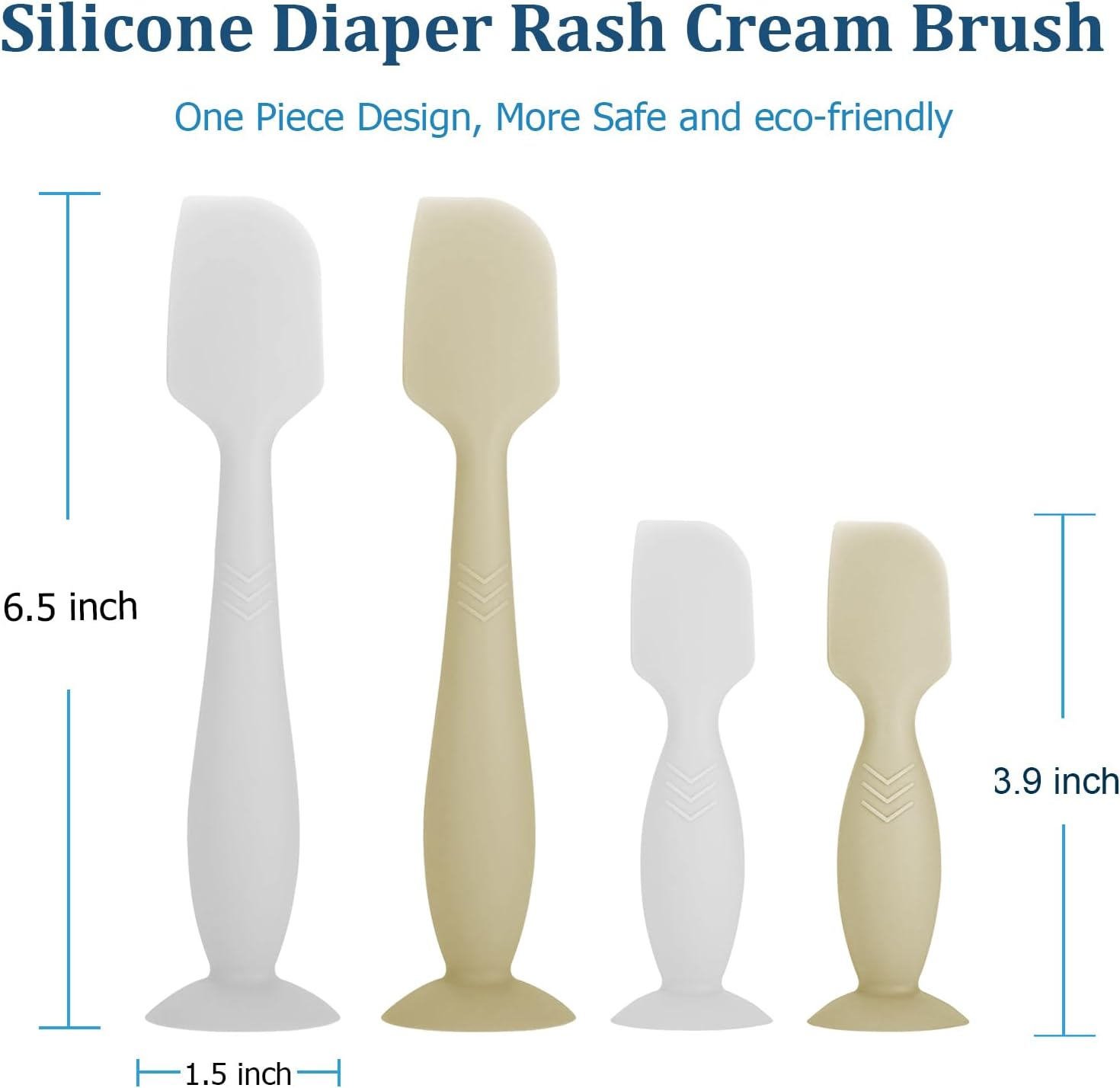 4-Pack Baby Diaper Cream Spatula - Applicator for Butt Paste - Newborn Essentials, Baby Shower Gifts image number 4