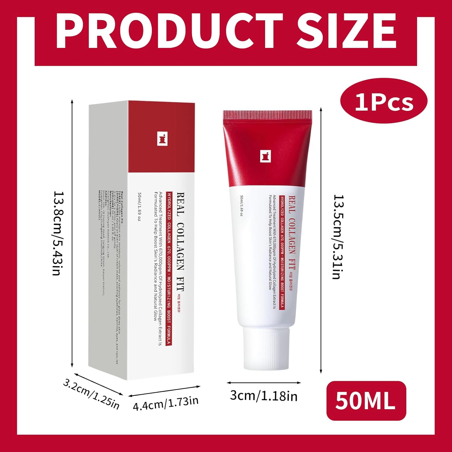 Collagen Wrapping Mask，Hydrolyzed Collagen Wrapping Mask for Elasticity & Hydration, Hydrating Peel off Mask Peel off Facial Mask for Glow & Glass Skin, Korean Skin Care, 50Ml image number 1