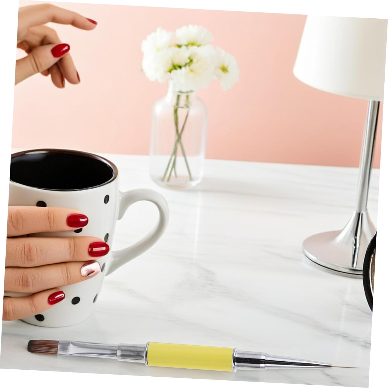 Gatuida 3Pcs Dual Ended Nail Art Brush for Salon and Personal Use and Sculpting Pens for Precise Drawing and Nail Design for Smooth Application and Easy Cleaning image number 5