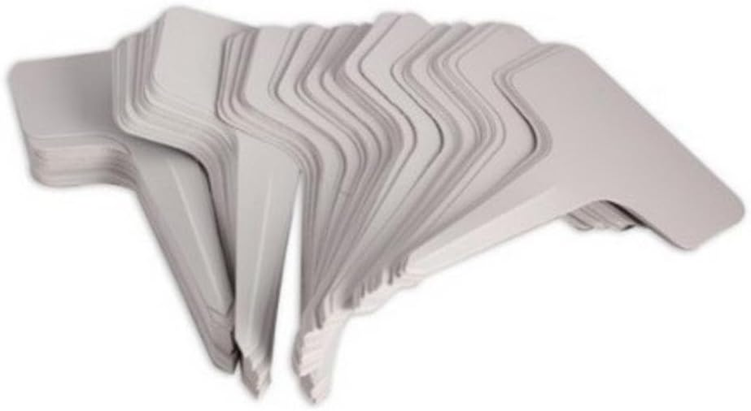 KINGLAKE 100 Pcs 6 X10Cm Plastic Plant T-Type Tags Nursery Garden Labels image number 3
